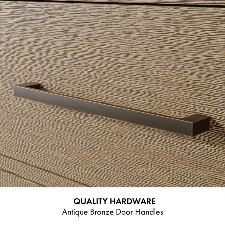 Bergen 42'' Single Bathroom Vanity | Calacatta Gold Quartz Top - Image 8