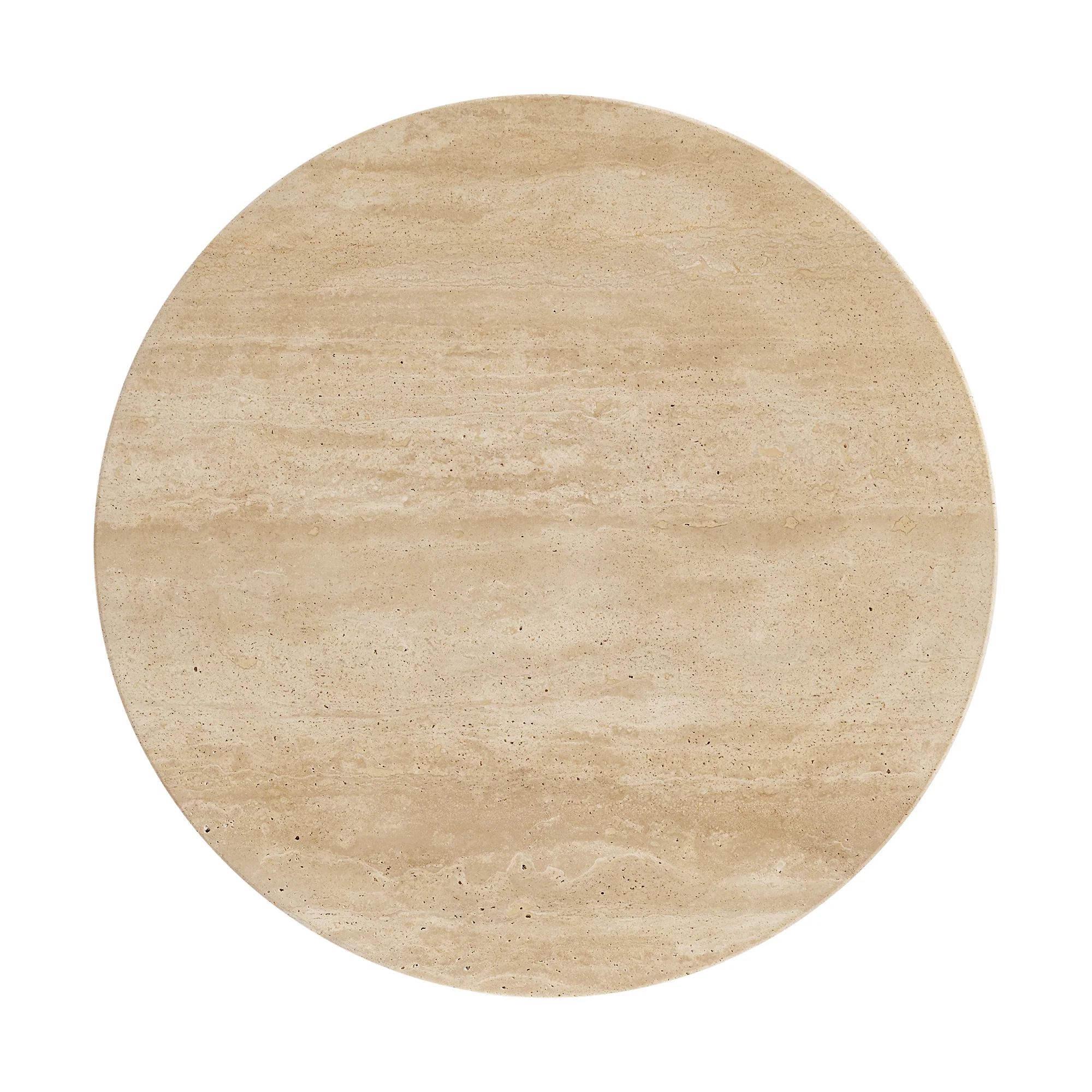 Aster 16" Reeded Side Table | Travertine Top - Image 5