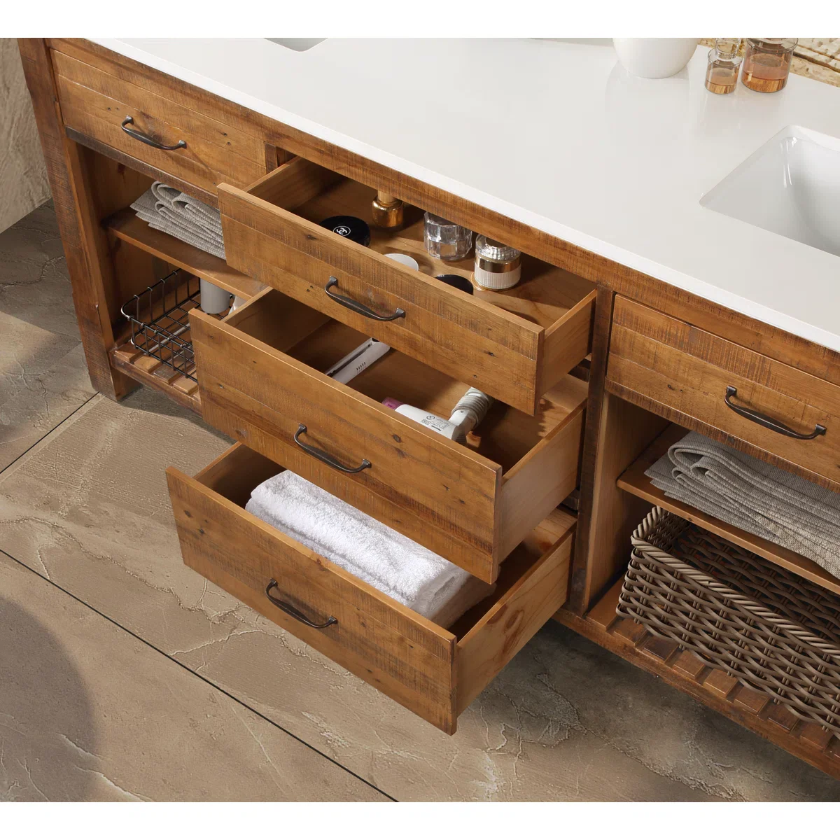 Banff 72" Width Double Bathroom Vanity - Image 9
