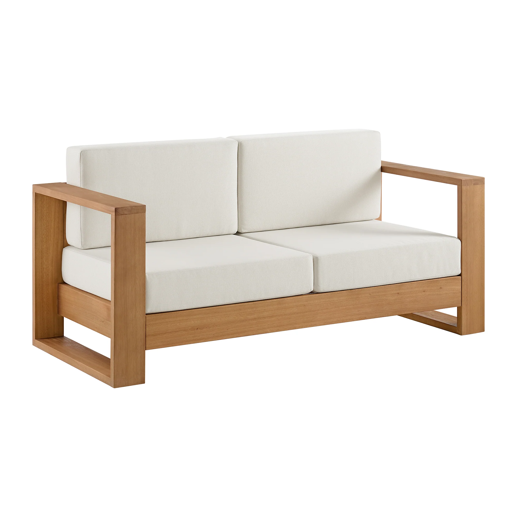 Basel 4 Piece Outdoor Set in Oiled Eucalyptus - Image 6