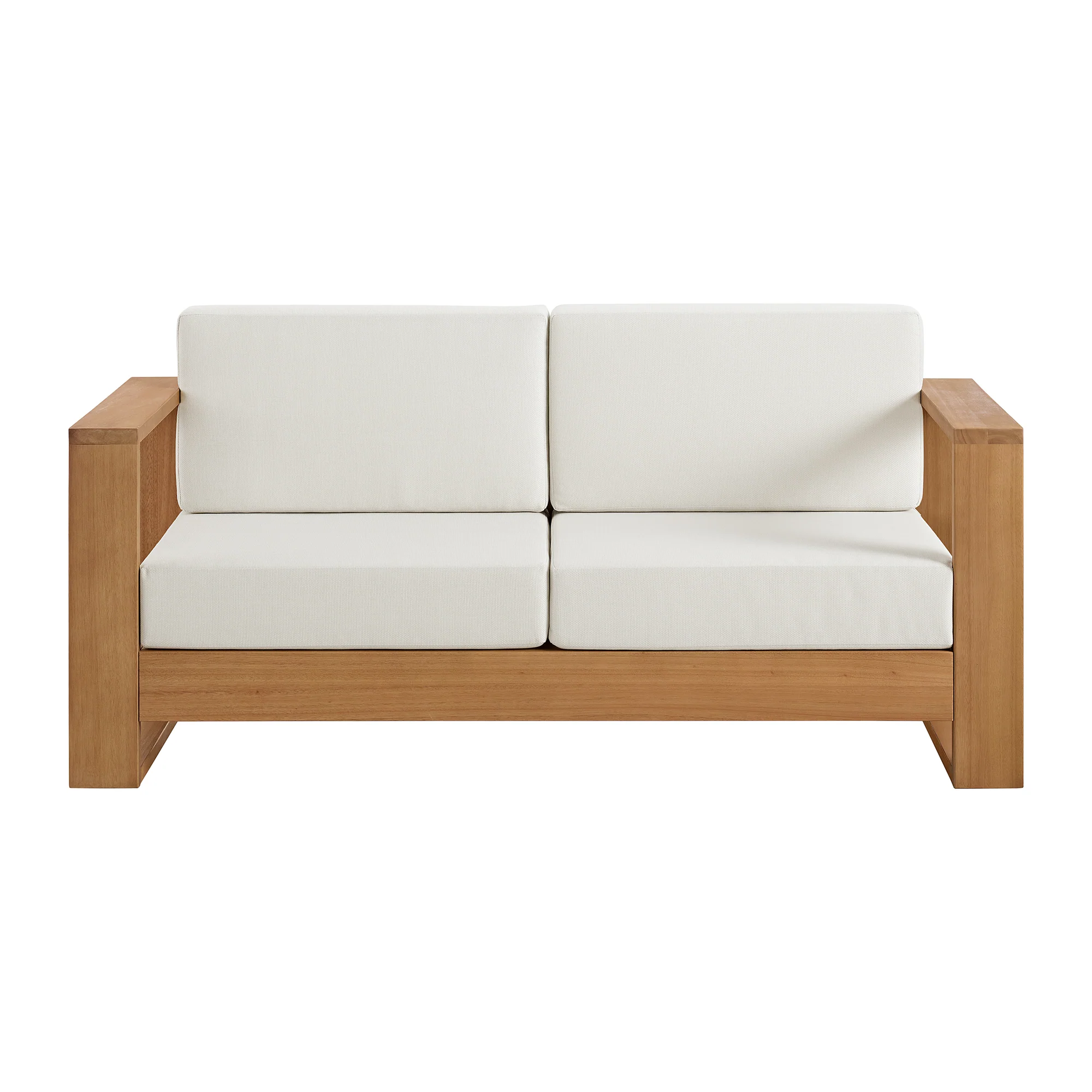 Basel 4 Piece Outdoor Set in Oiled Eucalyptus - Image 7
