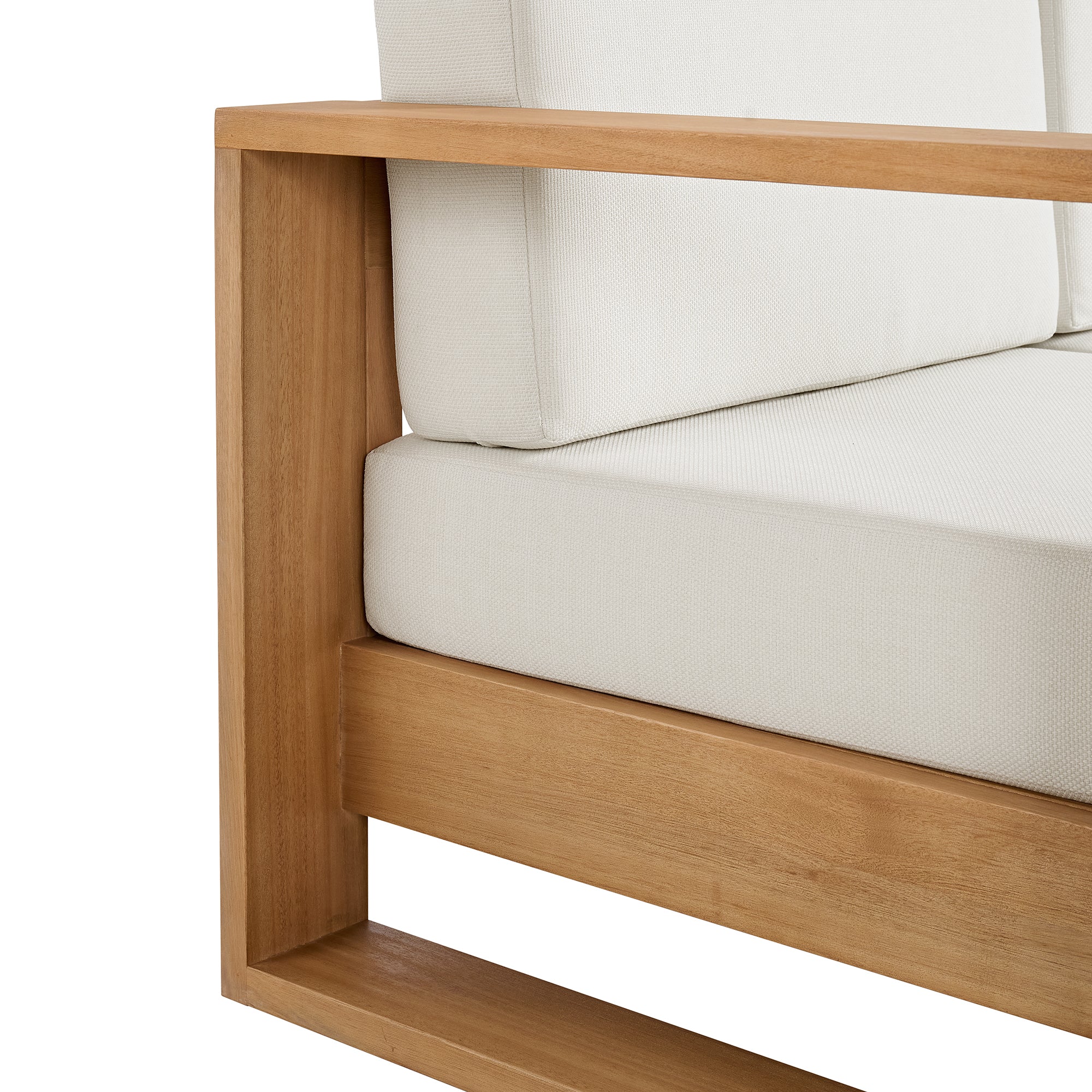 Basel 68" Outdoor Sofa in Oiled Eucalyptus - Image 5