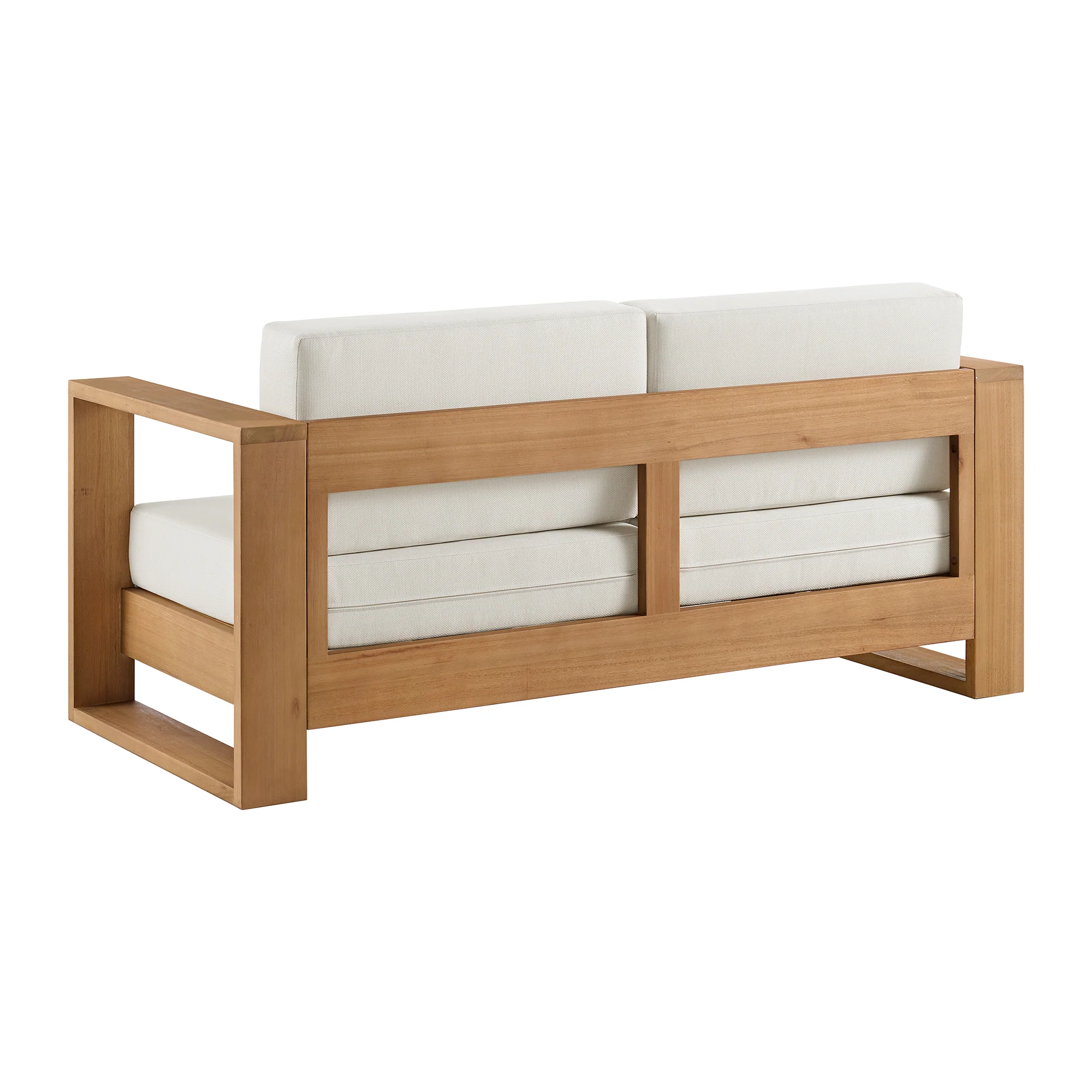 Basel 68" Outdoor Sofa in Oiled Eucalyptus - Image 7