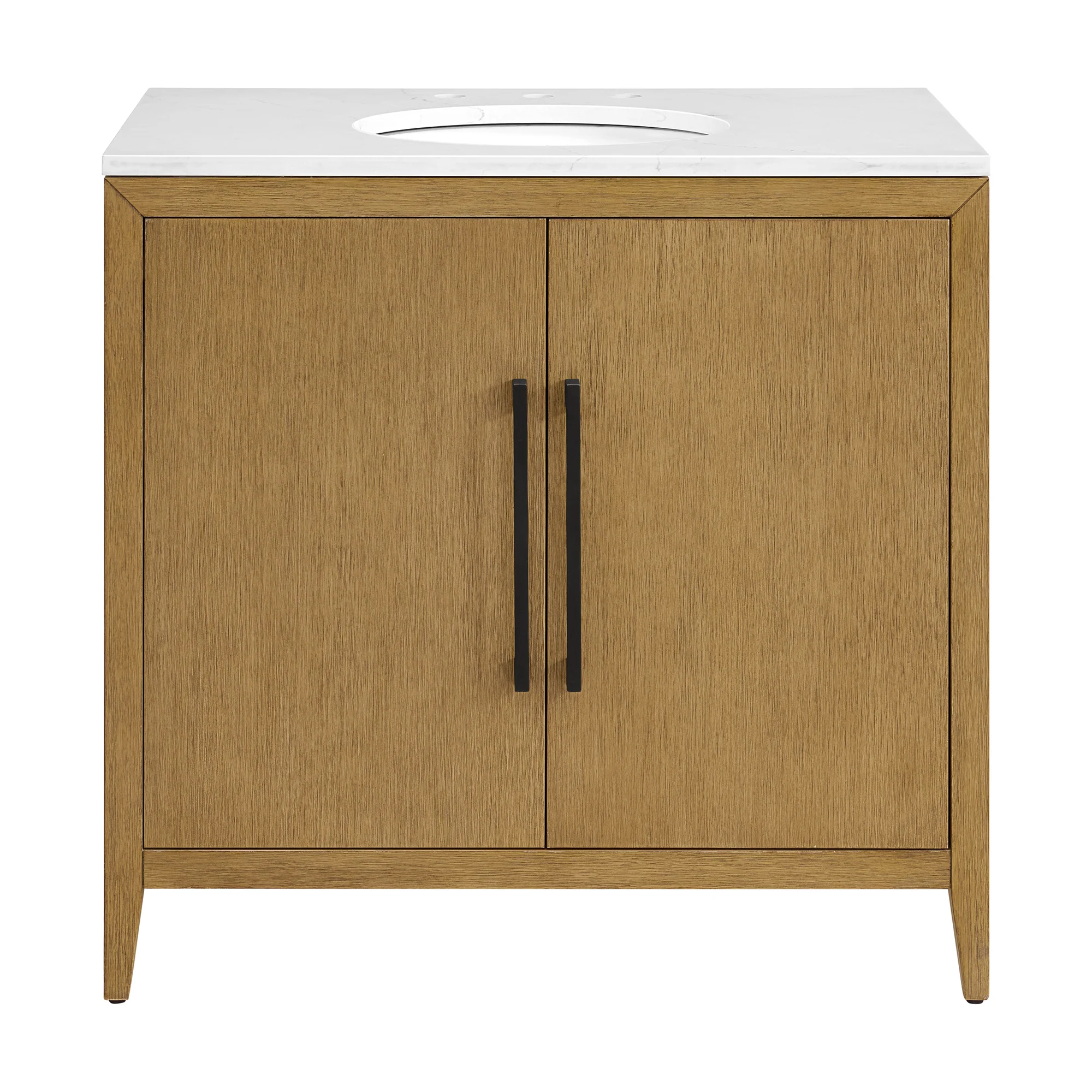 Bergen 36"W x 22"D  Single Bathroom Vanity | Calacatta Gold Quartz Countertop - Image 14