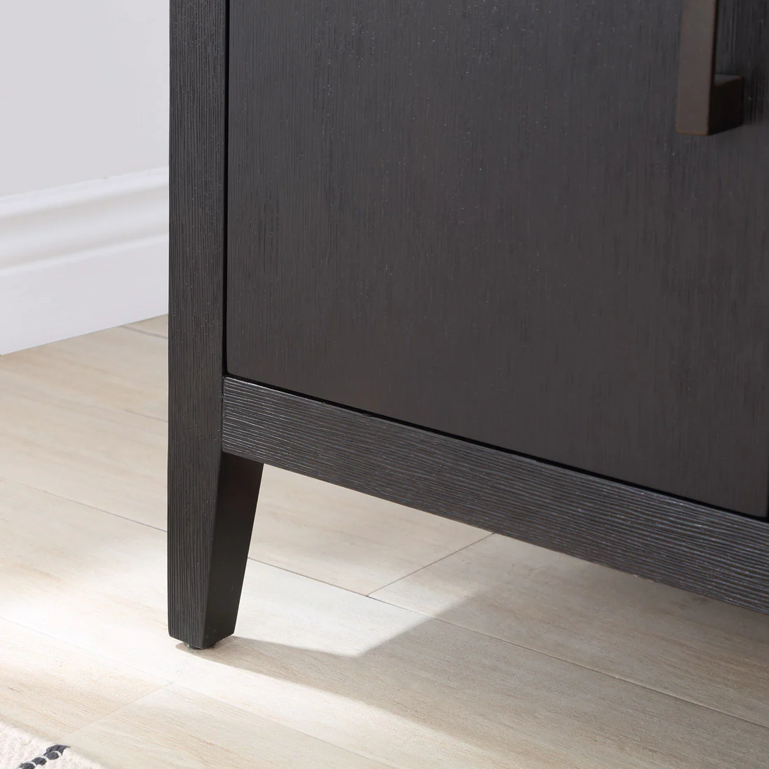 Bergen 42" Single Bathroom Vanity in Dark Weathered Oak | Calacatta Gold Quartz Countertop - Image 7