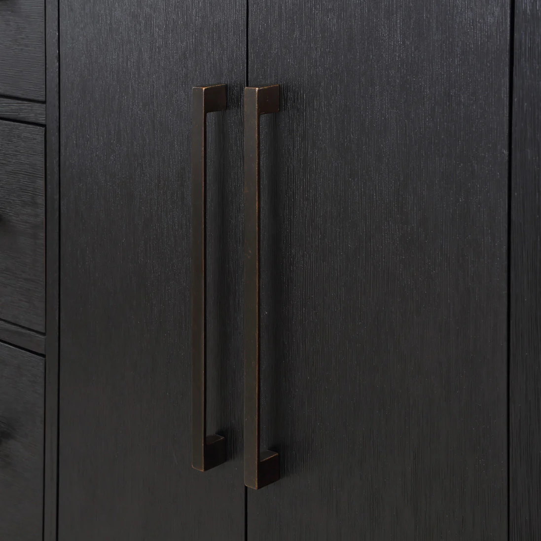 Bergen 60'' Double Bathroom Vanity in Dark Weathered Oak | Calacatta Gold Quartz Countertop - Image 7