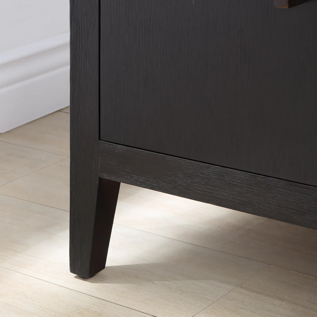 Bergen 60'' Double Bathroom Vanity in Dark Weathered Oak | Calacatta Gold Quartz Countertop - Image 8