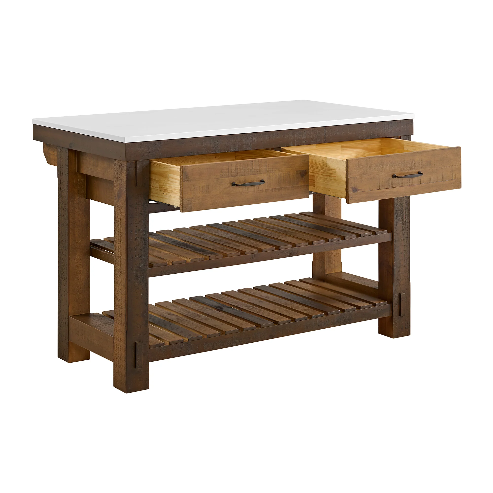 Telluride 54" Kitchen Island | Quartz Countertop - Image 27