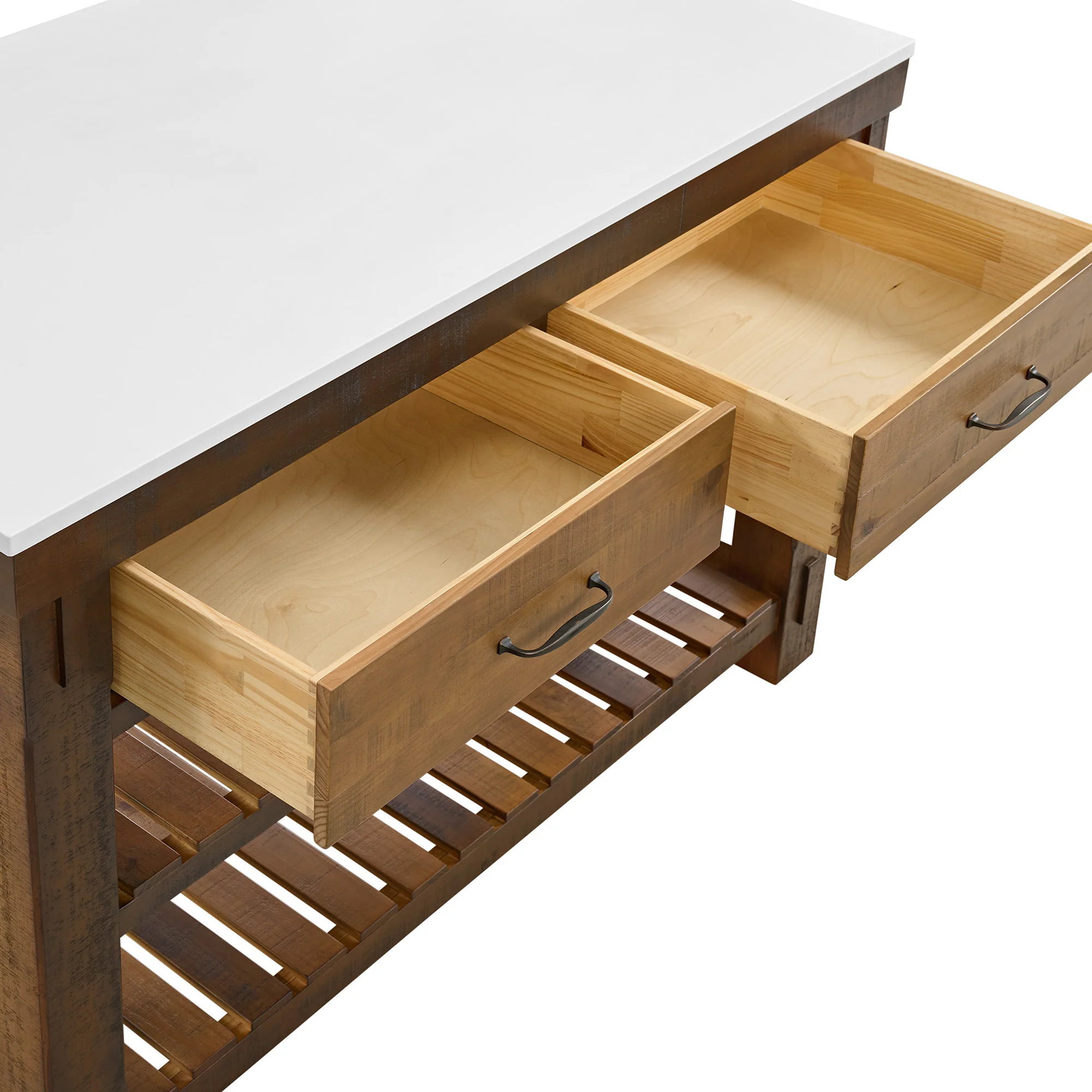 Telluride 54" Kitchen Island | Quartz Countertop - Image 28
