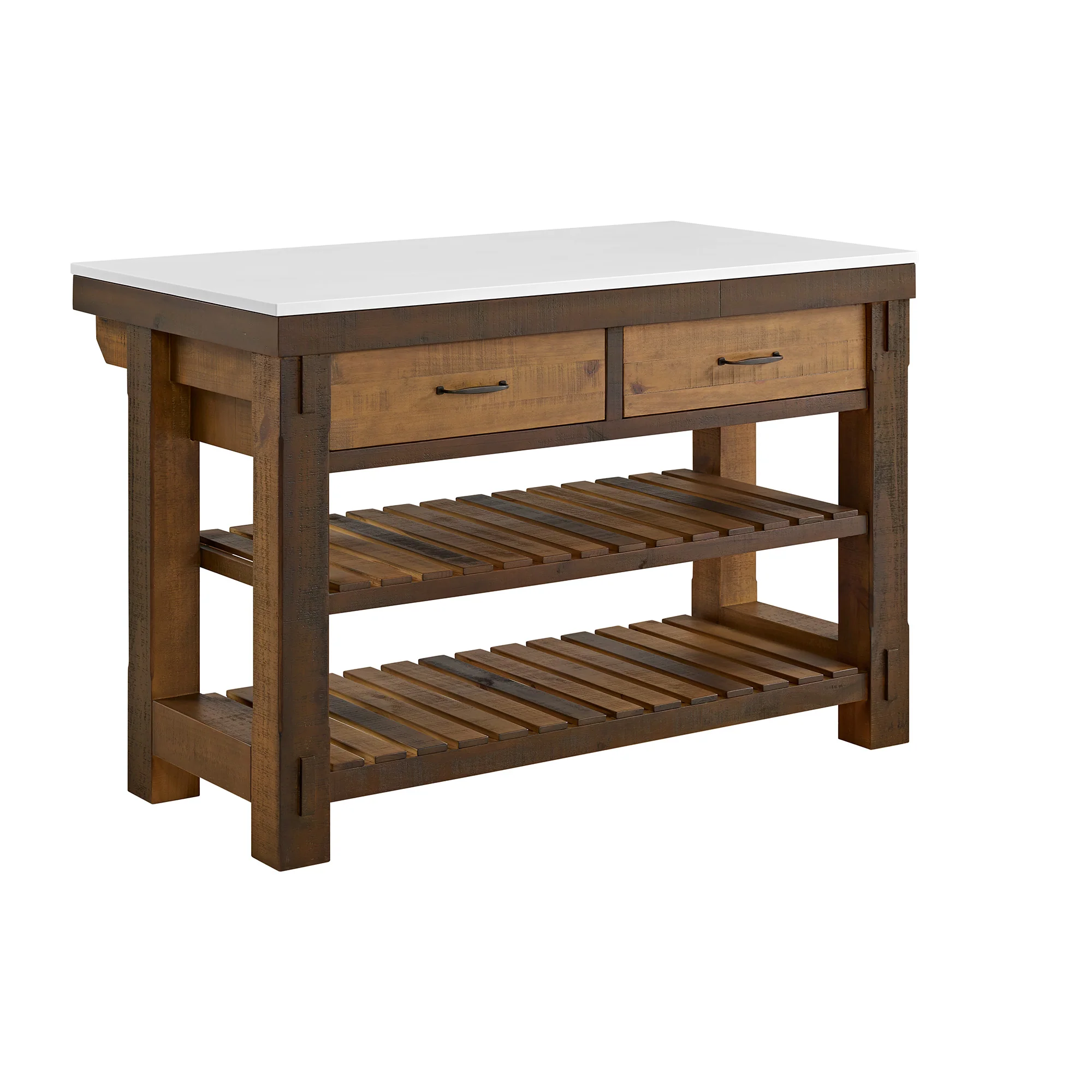 Telluride 54" Kitchen Island | Quartz Countertop - Image 34
