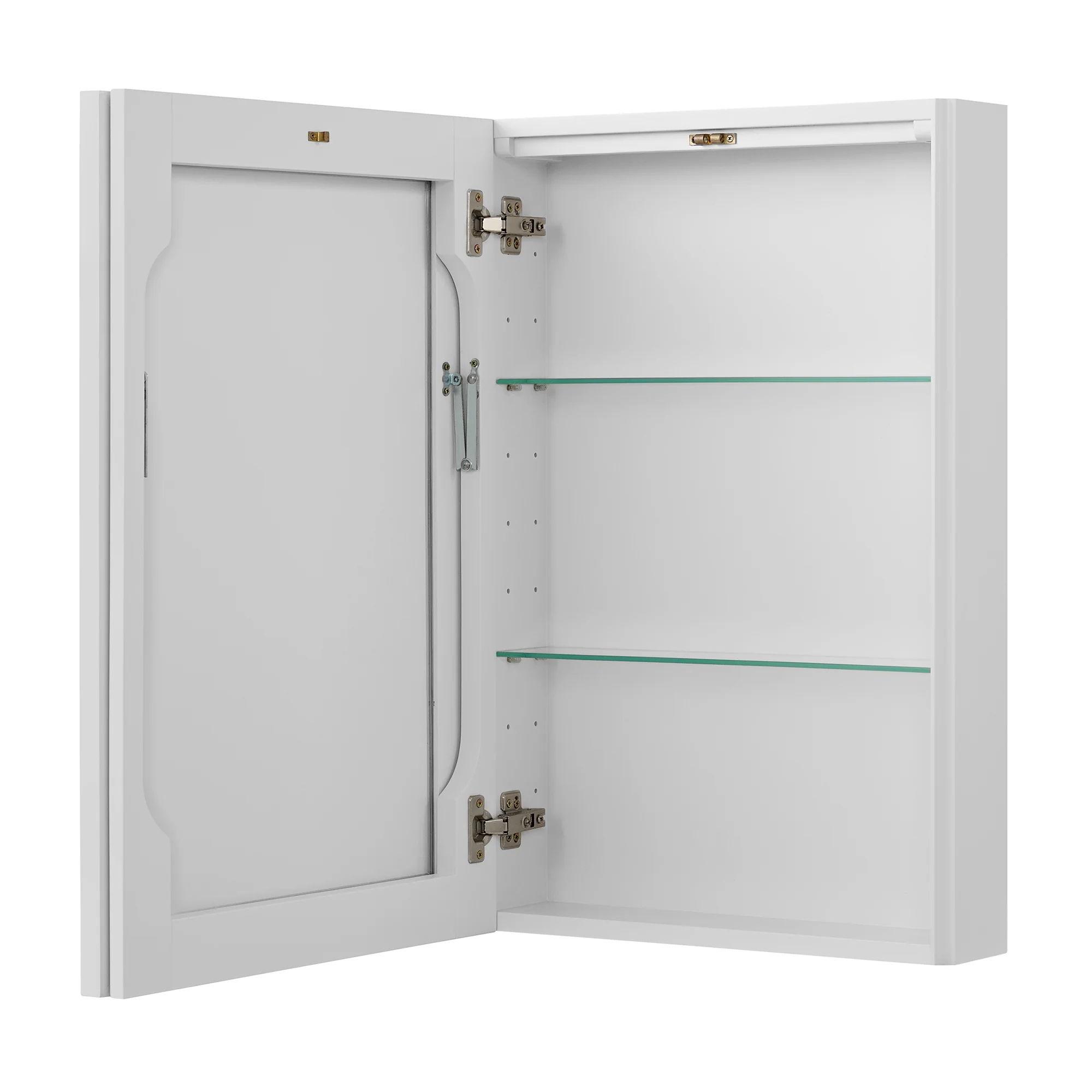 Cameron 20-inch ADA Tilt Mirror Medicine Cabinet in White Painted Wood - Image 6