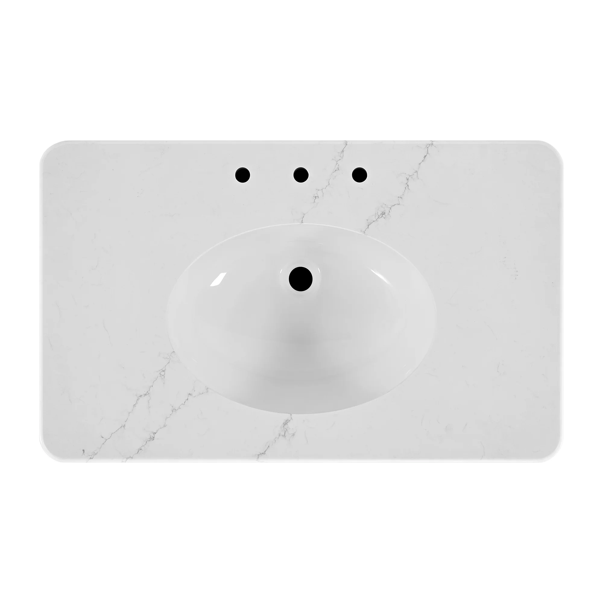 Chantilly 36" Single Sink Bathroom Vanity | Statuario Quartz Countertop - Image 9