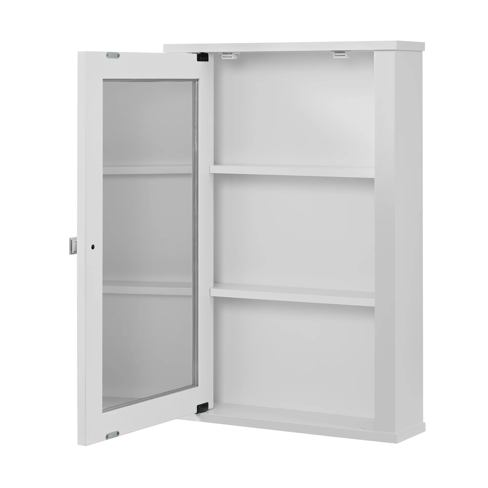 Charlotte 21" Single Door Reversible Medicine Cabinet in White - Image 12