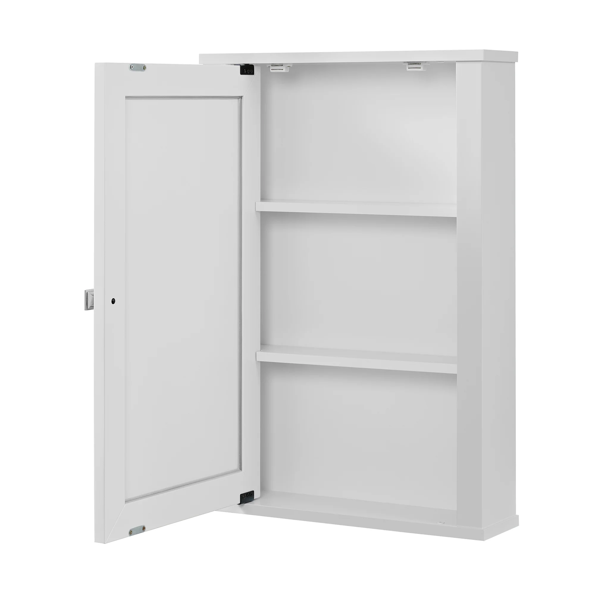 Charlotte 21" Single Door Reversible Medicine Cabinet in White - Image 9
