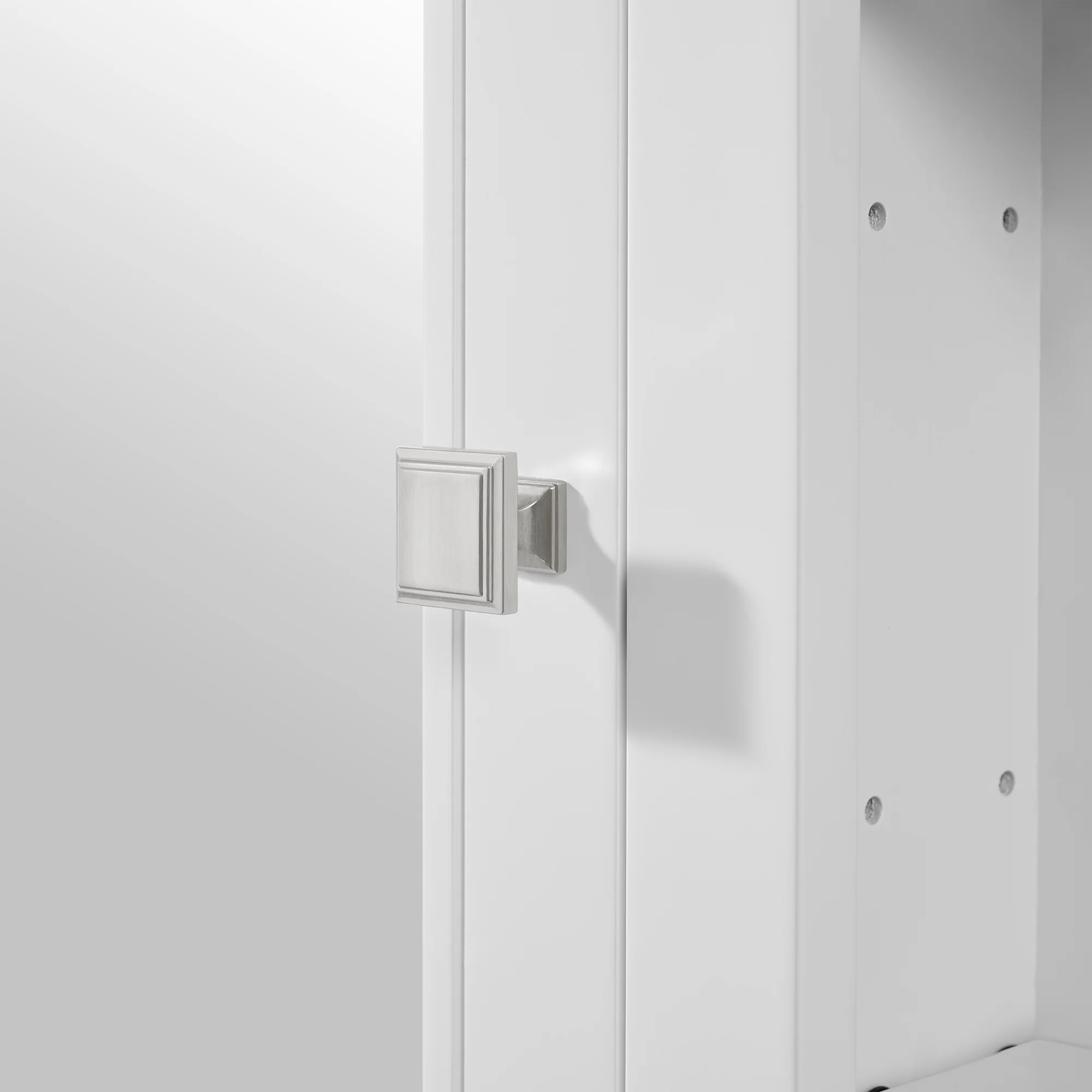 Charlotte 54" Double Reversible Door Medicine Cabinet in White - Image 11