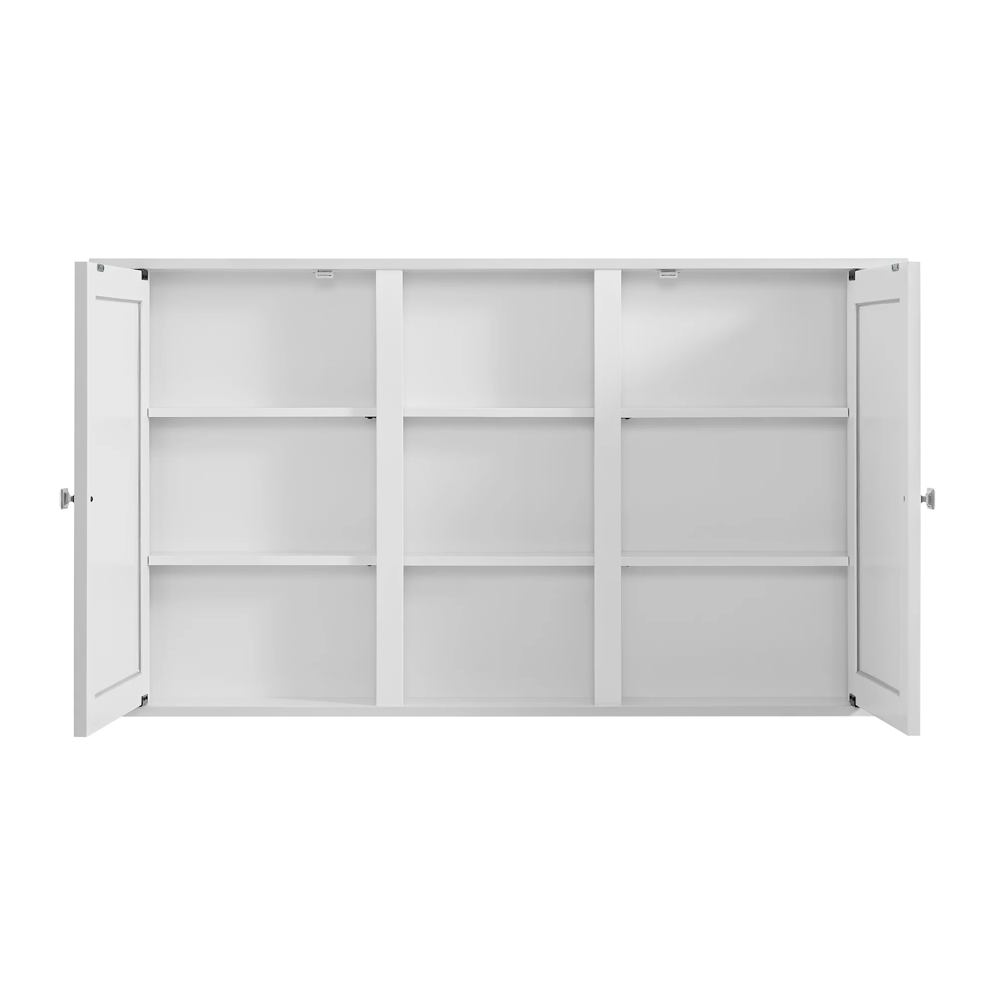 Charlotte 54" Double Reversible Door Medicine Cabinet in White - Image 5