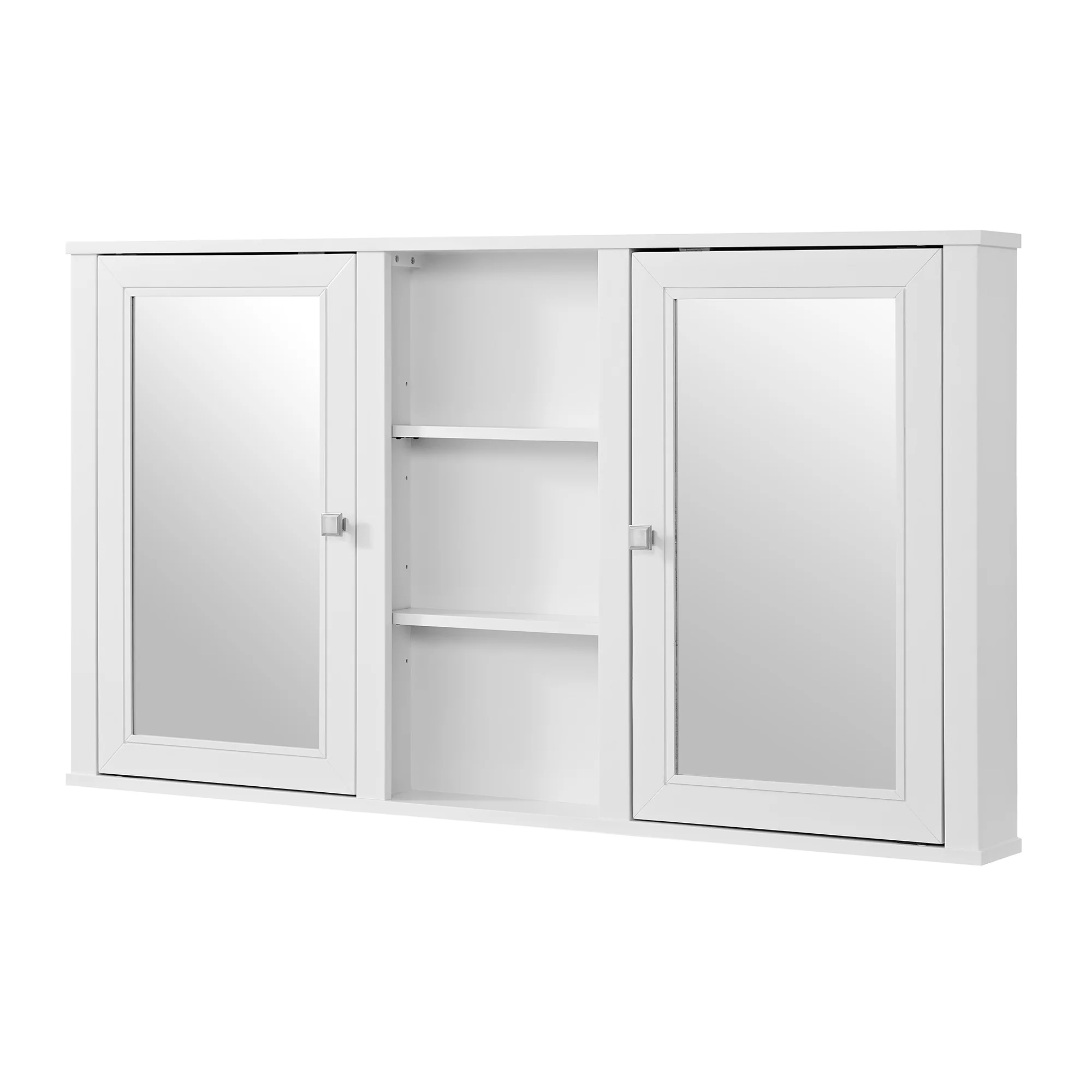 Charlotte 54" Double Reversible Door Medicine Cabinet in White - Image 7