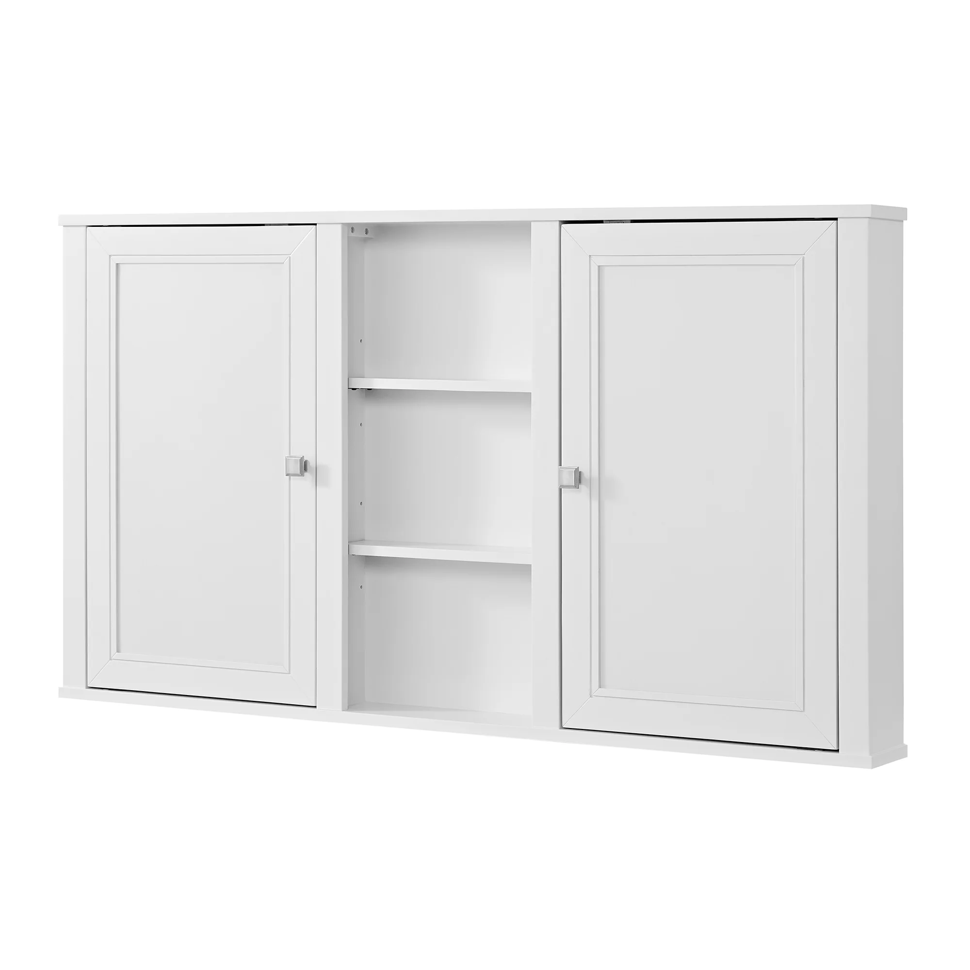 Charlotte 54" Double Reversible Door Medicine Cabinet in White - Image 9