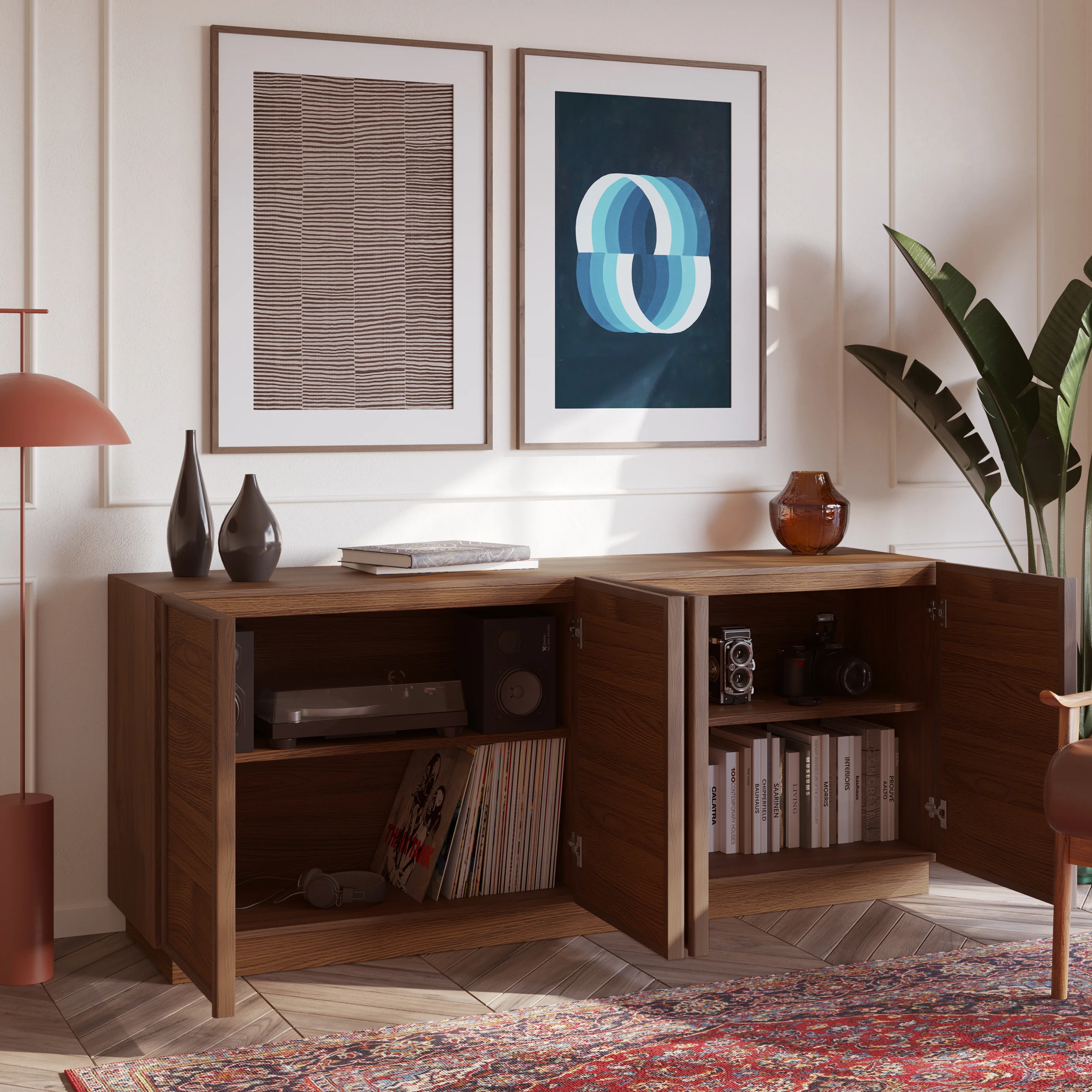 Cooper 72" Sideboard In Natural Walnut - Image 3