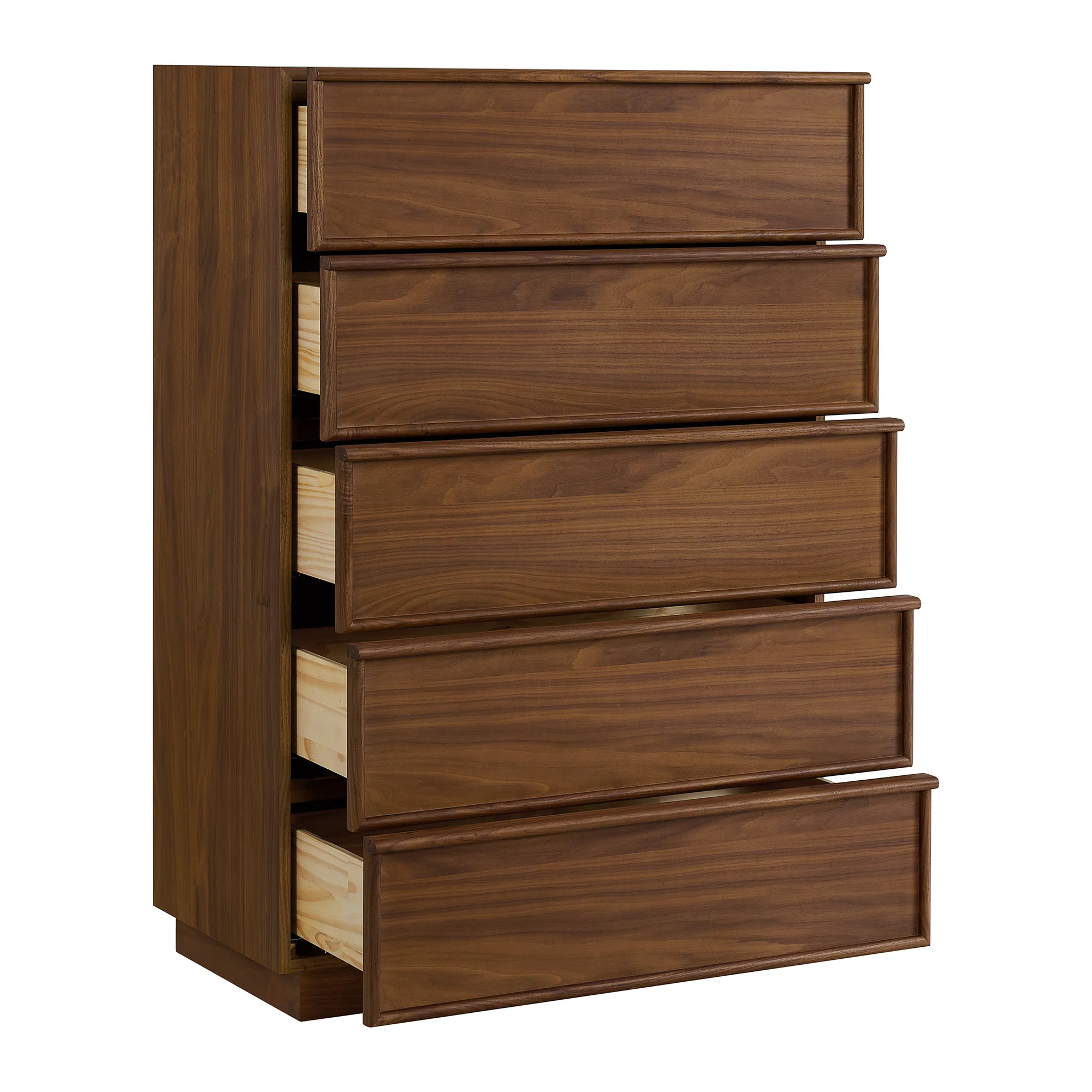 Cooper 36"  Five Drawer Tall Dresser in Natural Walnut - Image 7