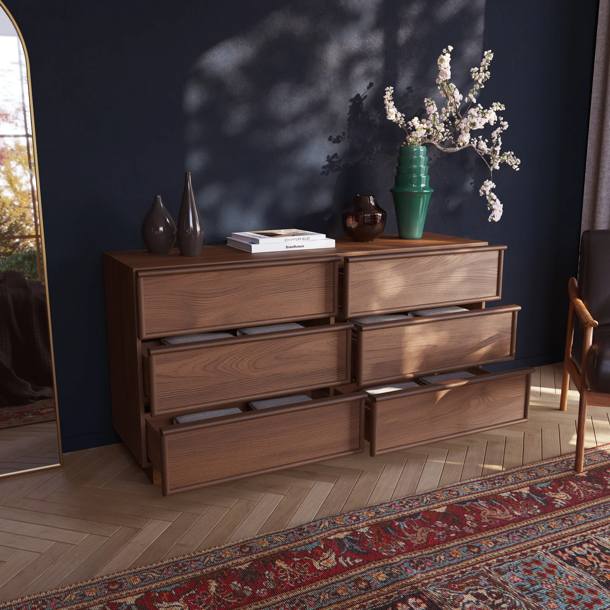 Cooper 60" Walnut Dresser - Image 4