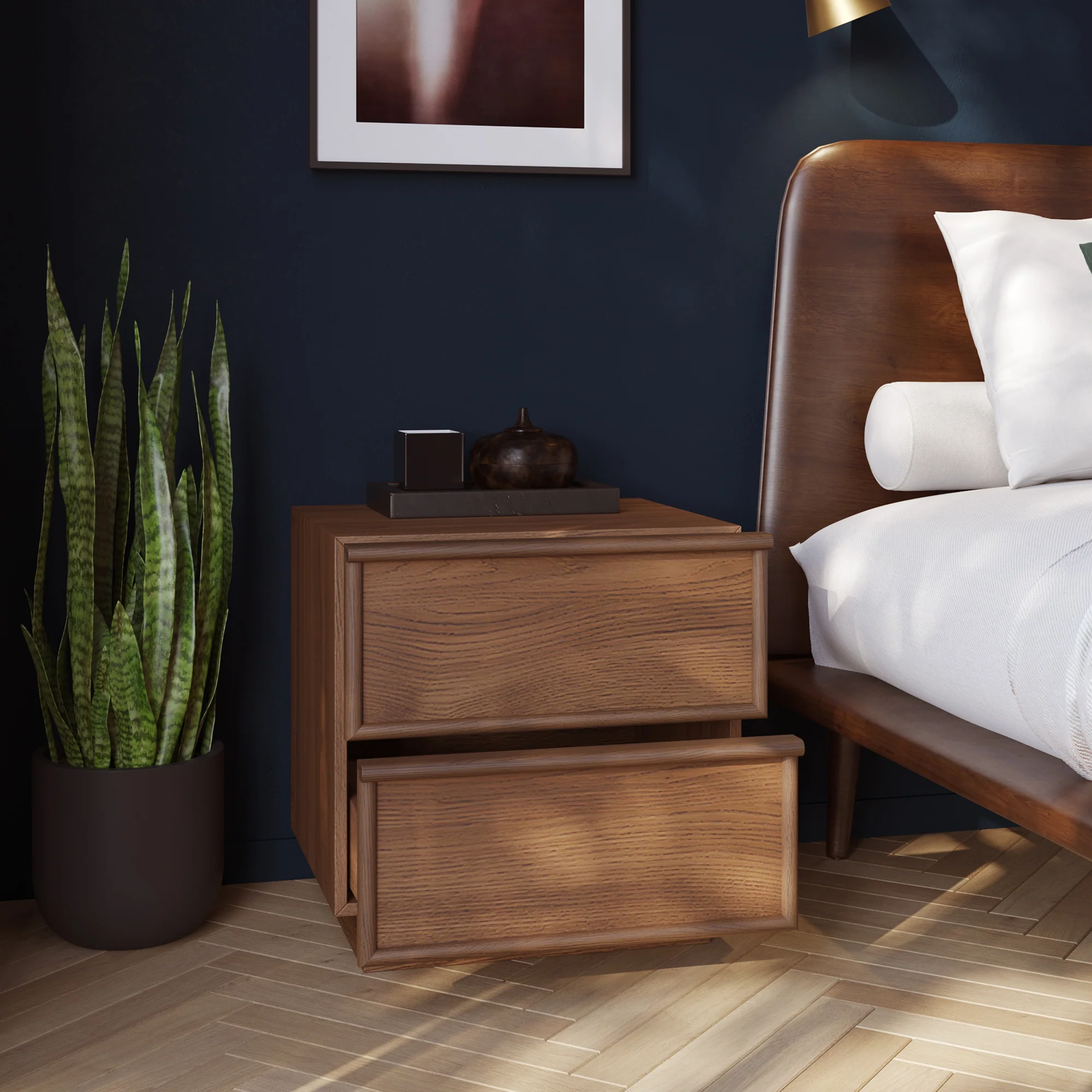 Cooper Walnut Nightstand - Image 3