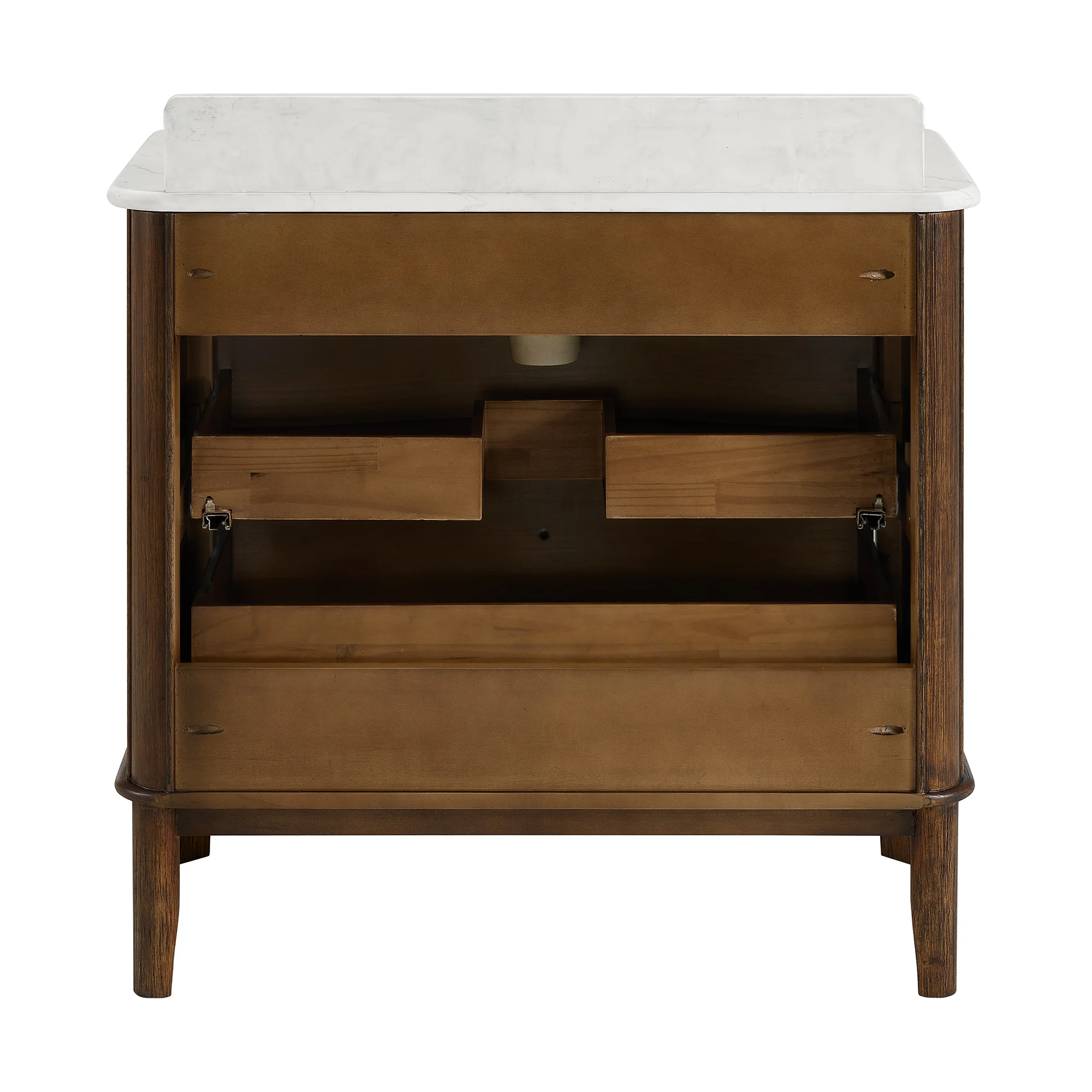 Grace 36" Single Bathroom Vanity | Statuario Quartz Countertop - Image 13