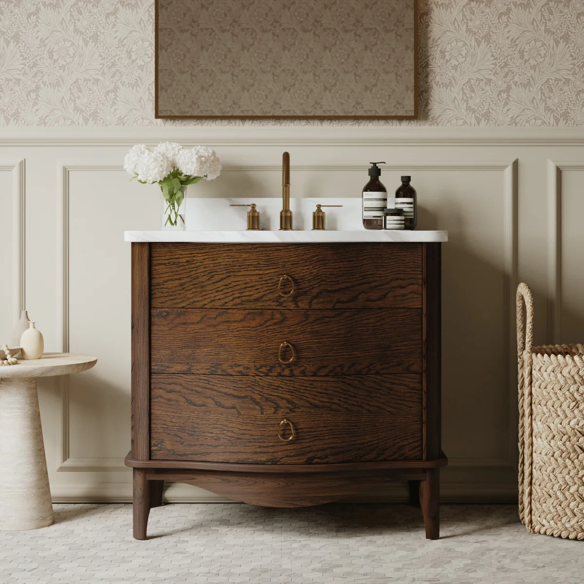 Grace 36" Single Bathroom Vanity | Statuario Quartz Countertop - Image 17