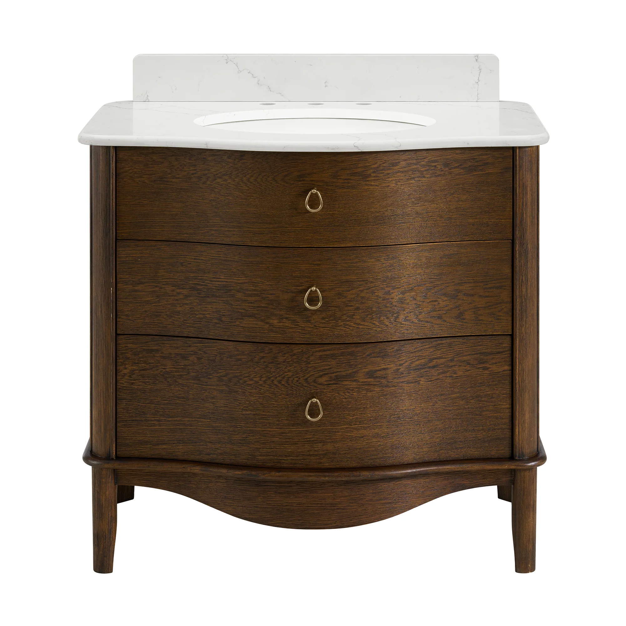 Grace 36" Single Bathroom Vanity | Statuario Quartz Countertop - Image 5