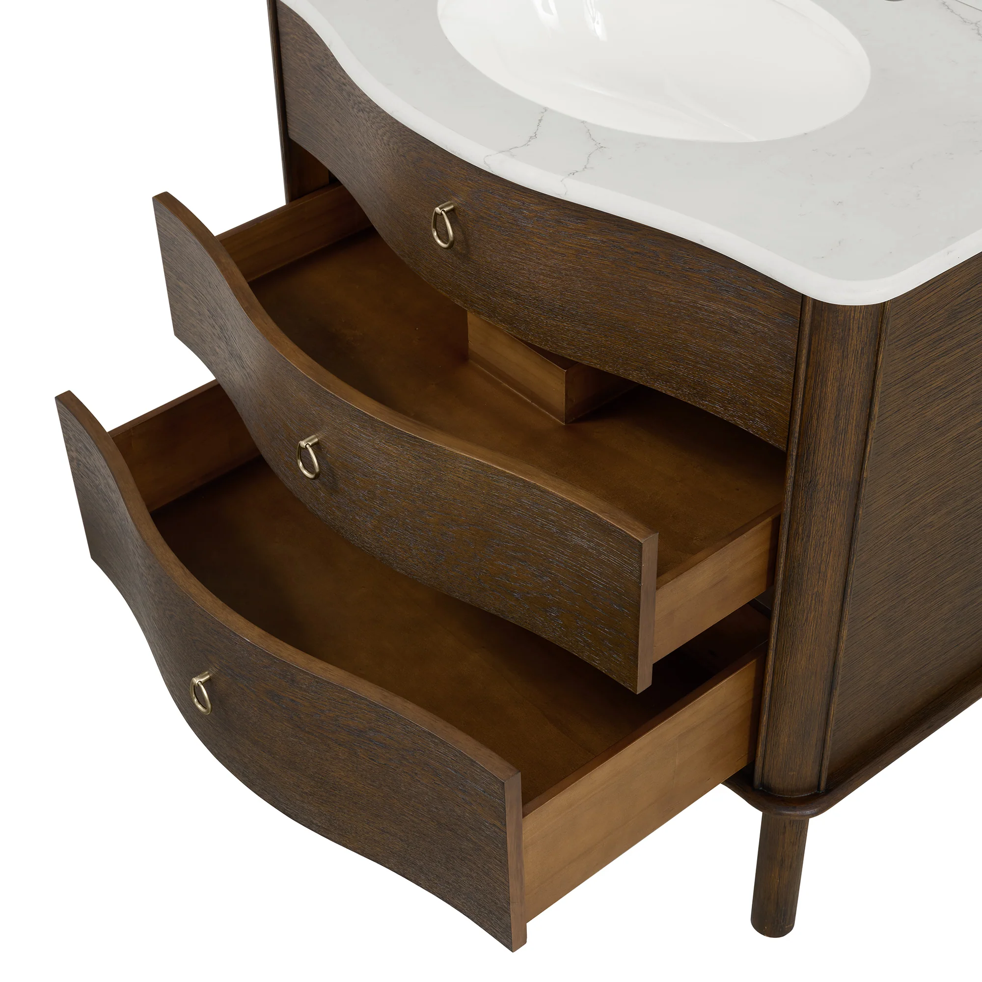 Grace 36" Single Bathroom Vanity | Statuario Quartz Countertop - Image 9