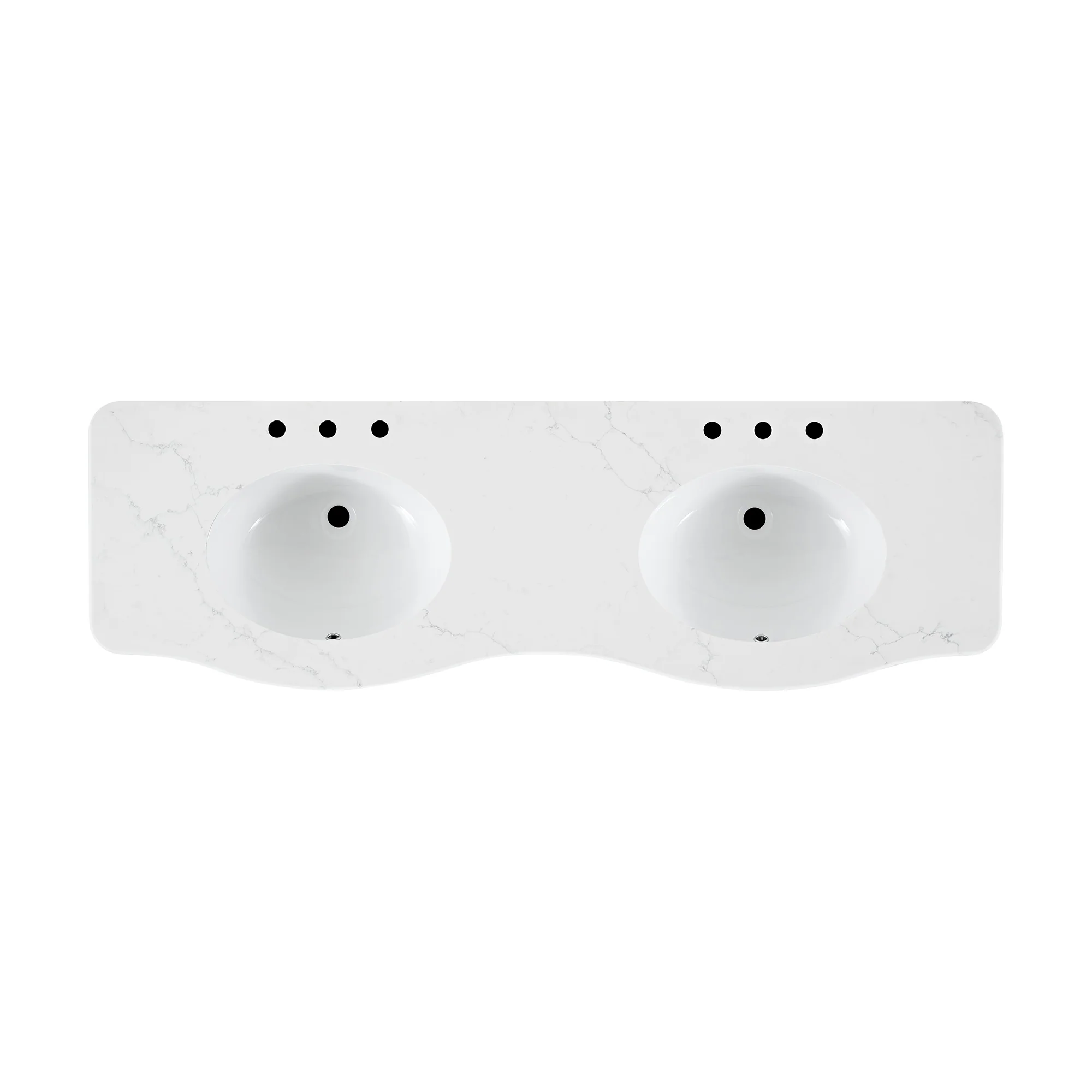 Grace 72" Double Bathroom Vanity | Statuario Quartz Countertop - Image 9