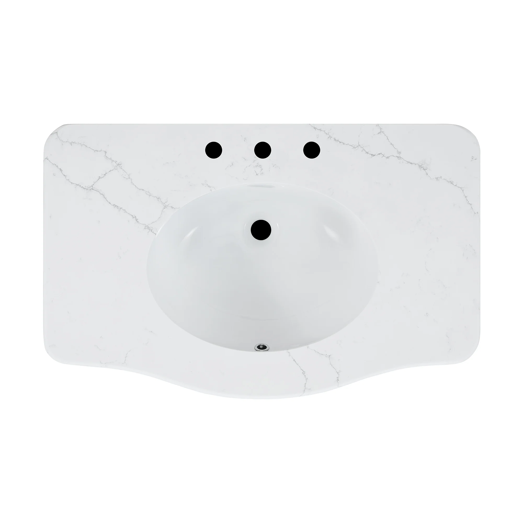 Grace 36" Single Bathroom Vanity | Statuario Quartz Countertop - Image 10