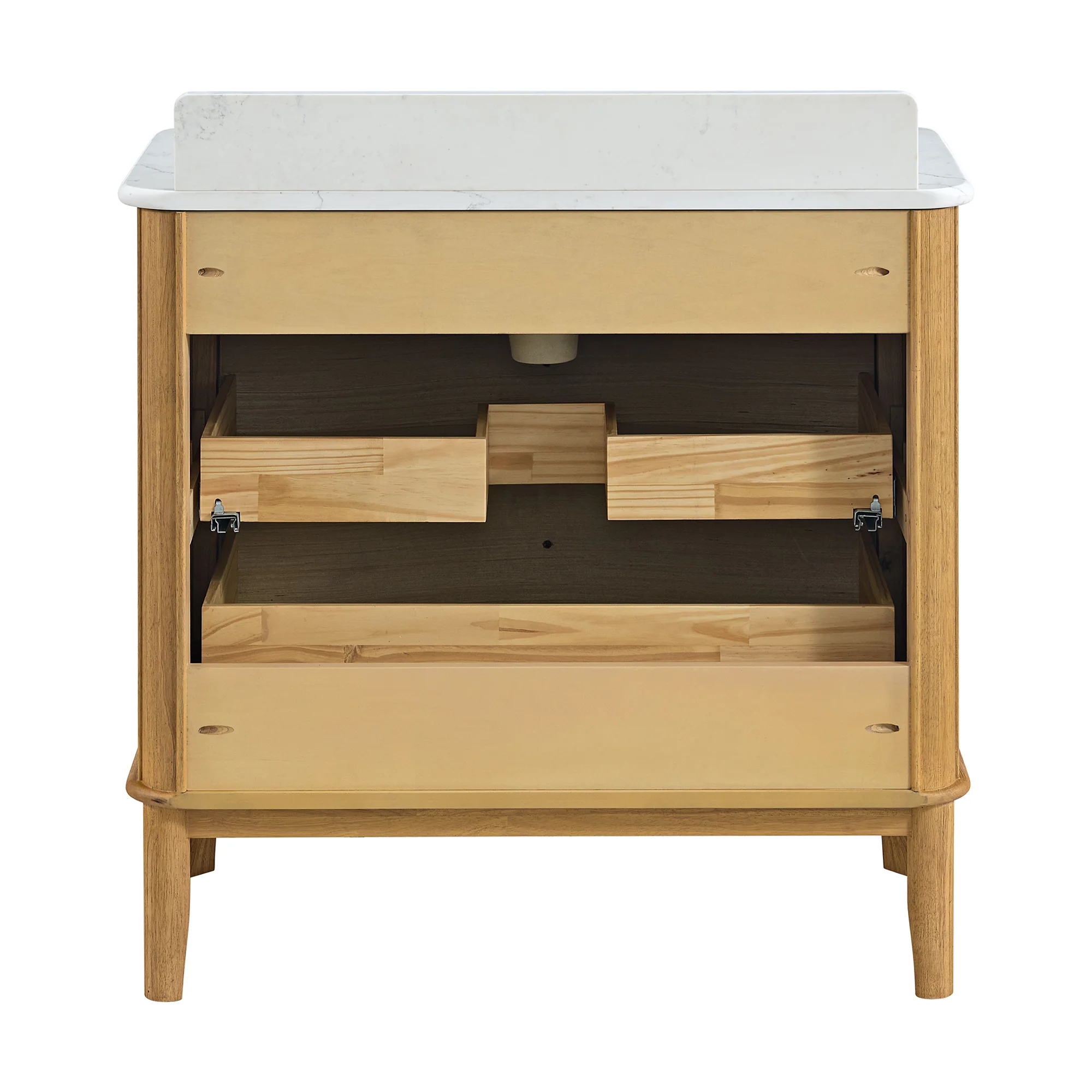 Grace 36" Single Bathroom Vanity | Statuario Quartz Countertop - Image 11