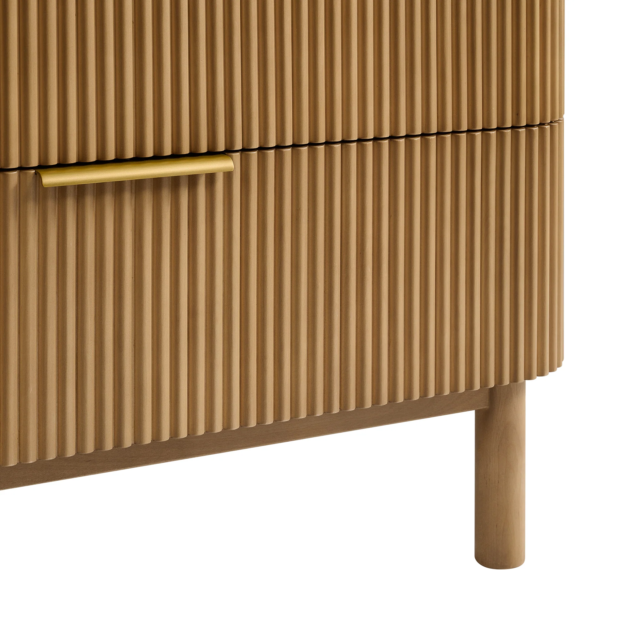 Havana 36" Single Bathroom Vanity in Reeded Birch | White Quartz Countertop - Image 7