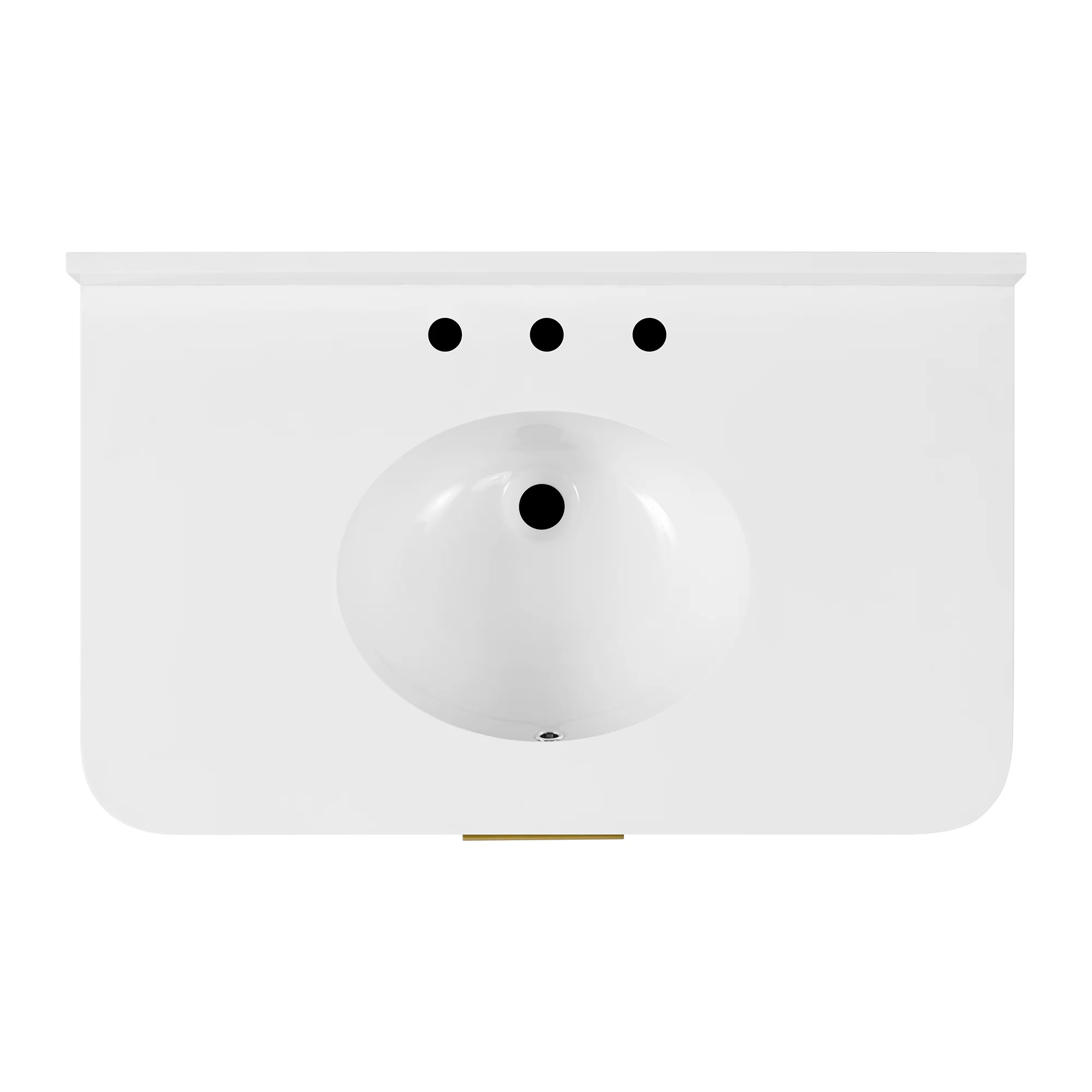 Havana 36" Single Bathroom Vanity in Reeded Birch | White Quartz Countertop - Image 8