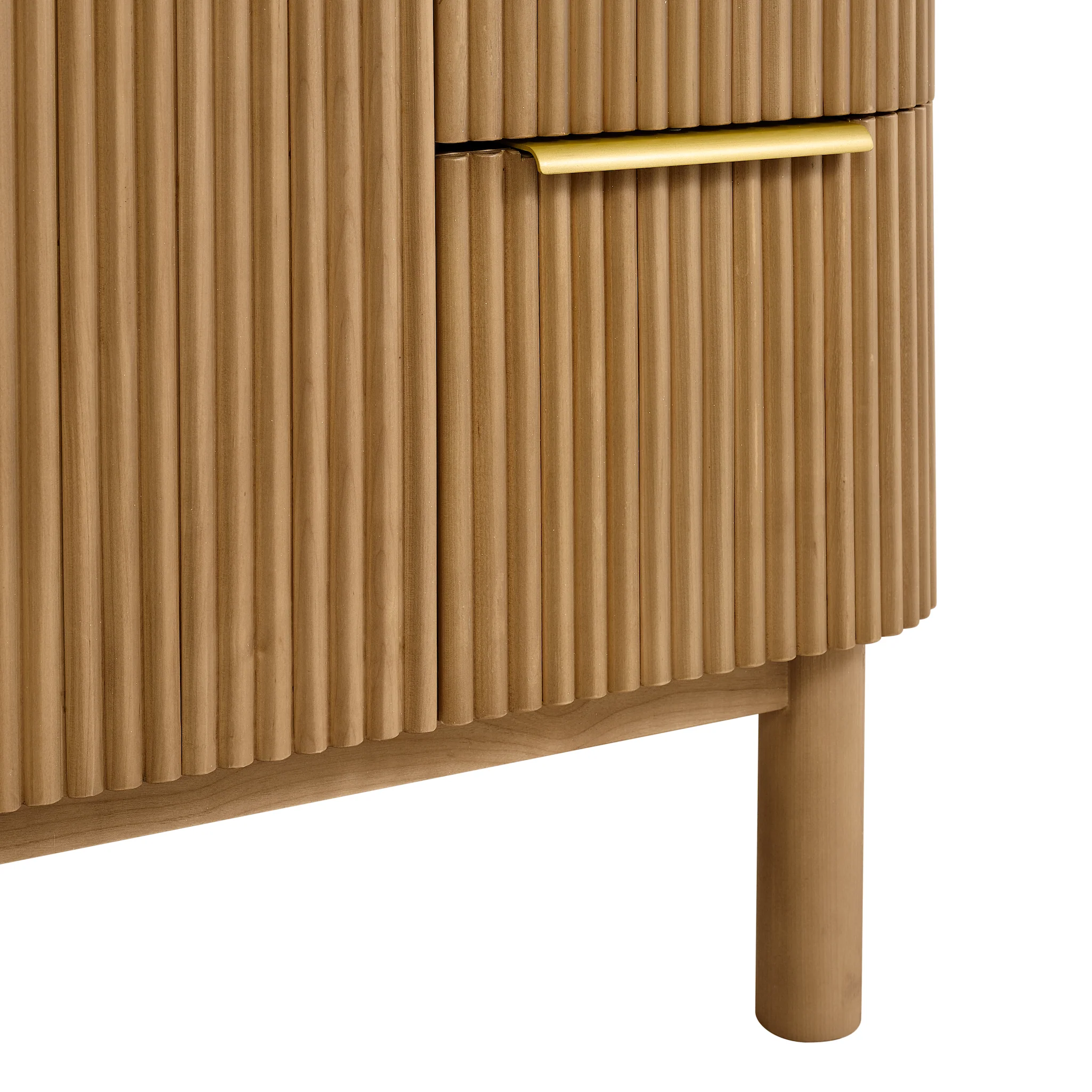Havana 42" Single Bathroom Vanity in Reeded Birch | Quartz Countertop - Image 10