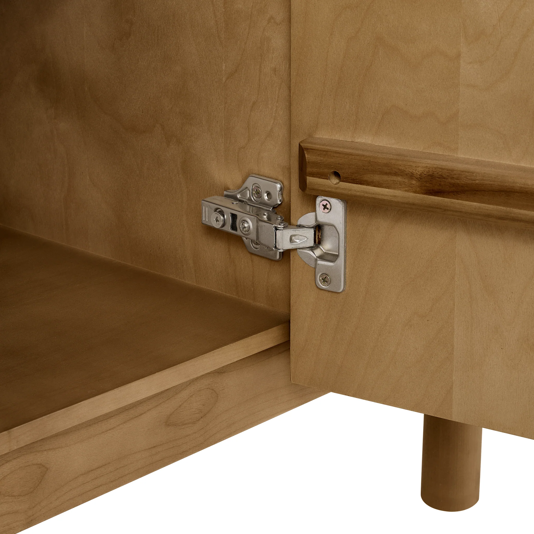 Havana 42" Single Bathroom Vanity in Reeded Birch | Quartz Countertop - Image 12