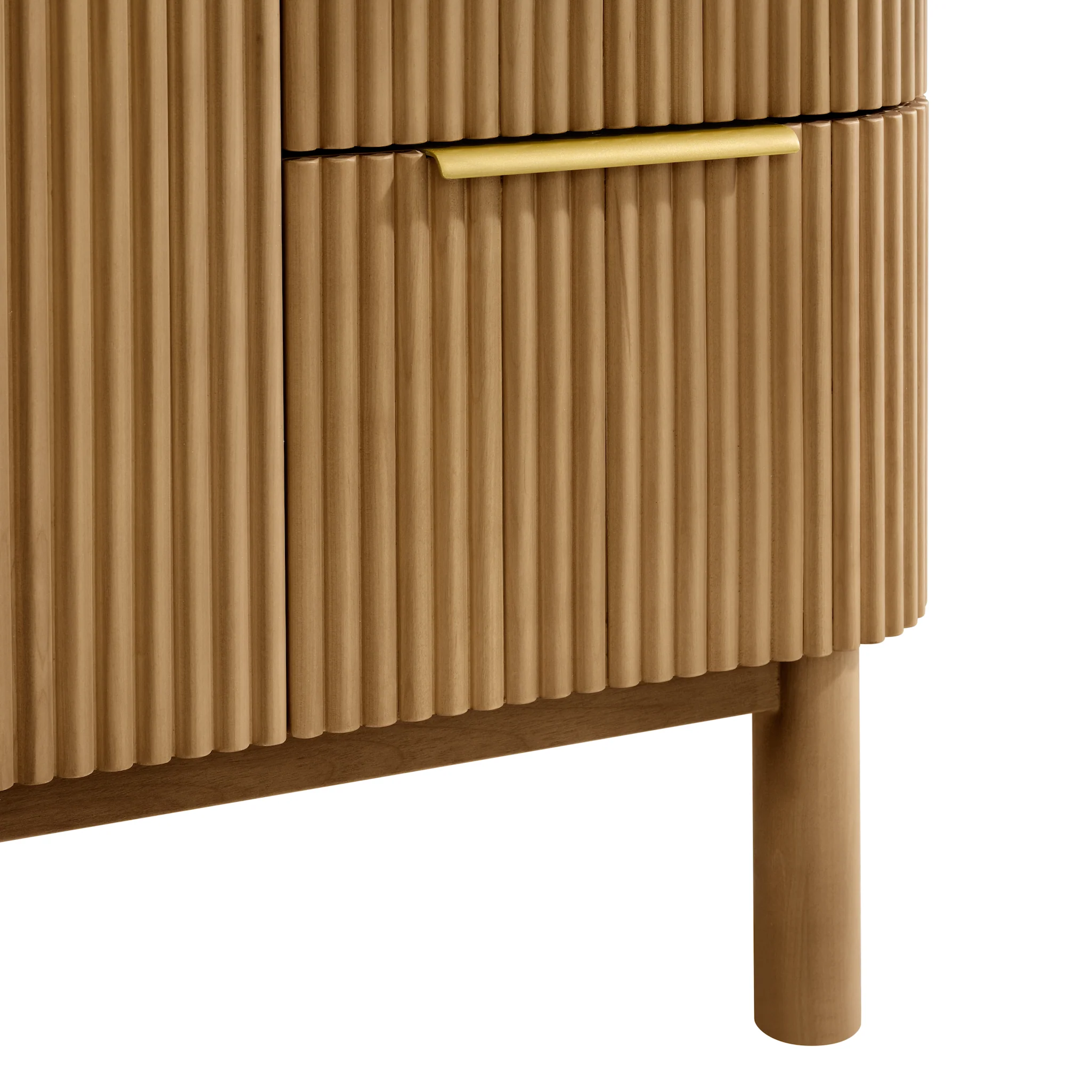 Havana 48" Single Bathroom Vanity in Reeded Birch | Quartz Countertop - Image 7