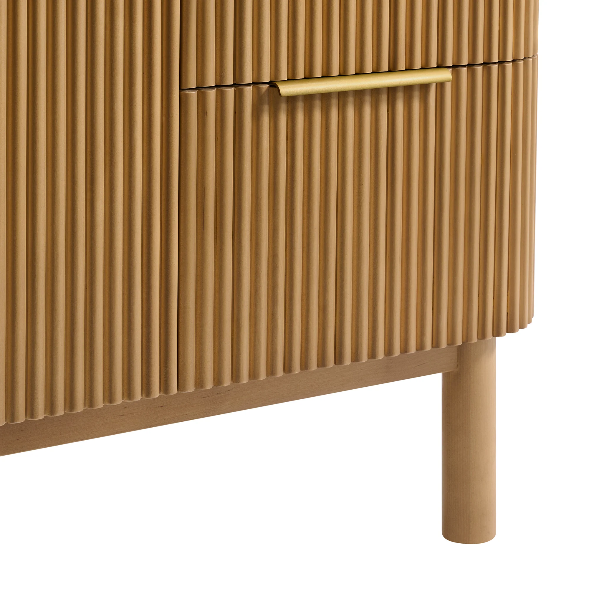Havana 54" Single Bathroom Vanity in Reeded Birch | White Quartz Countertop - Image 13