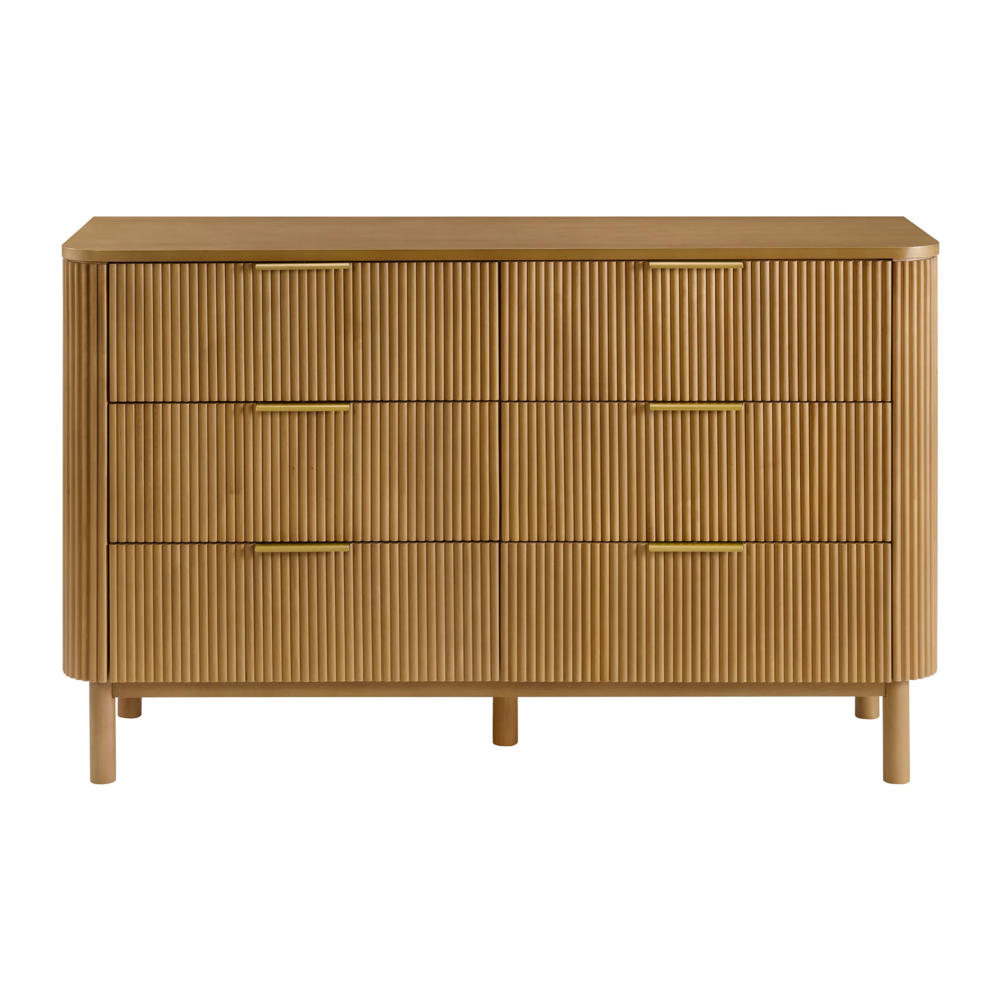 Havana 60" 6-Drawer Dresser in Reeded Birch - Image 5
