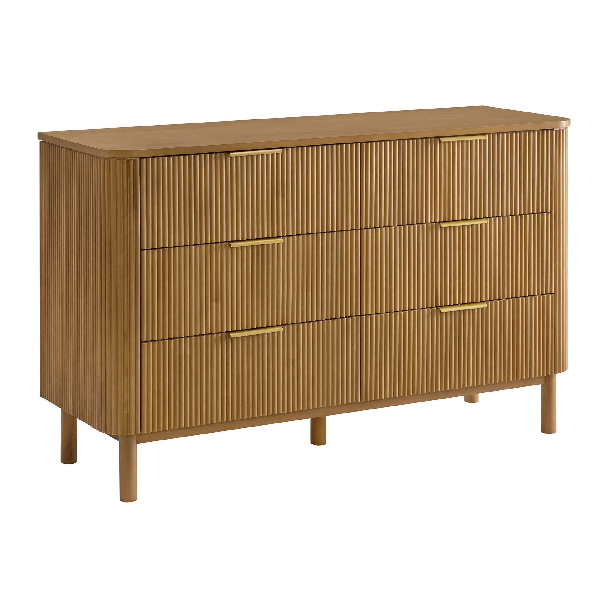 Havana 60" 6-Drawer Dresser in Reeded Birch - Image 6