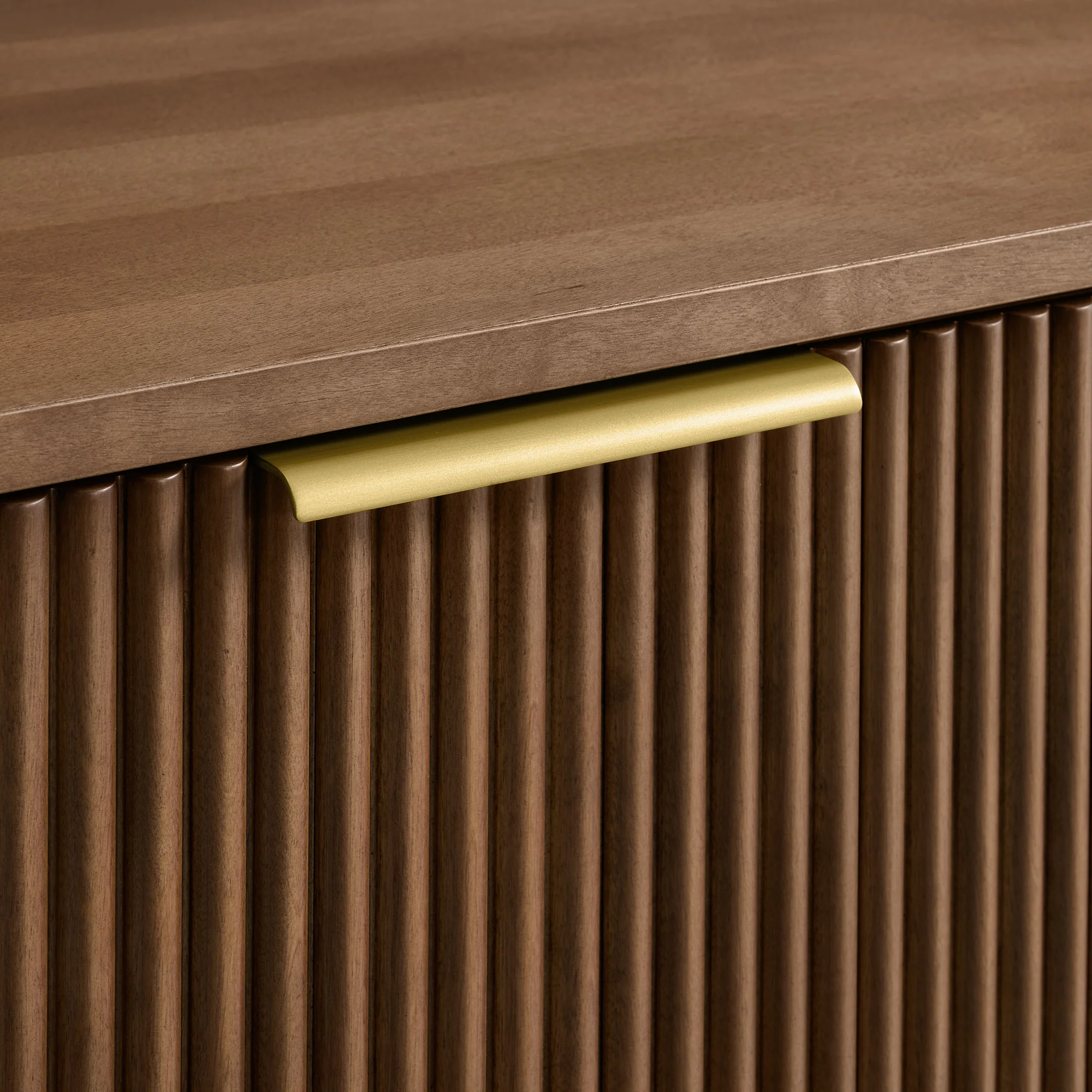 Havana 60" 6 Drawer Dresser |  Brown Reeded Birch - Image 5