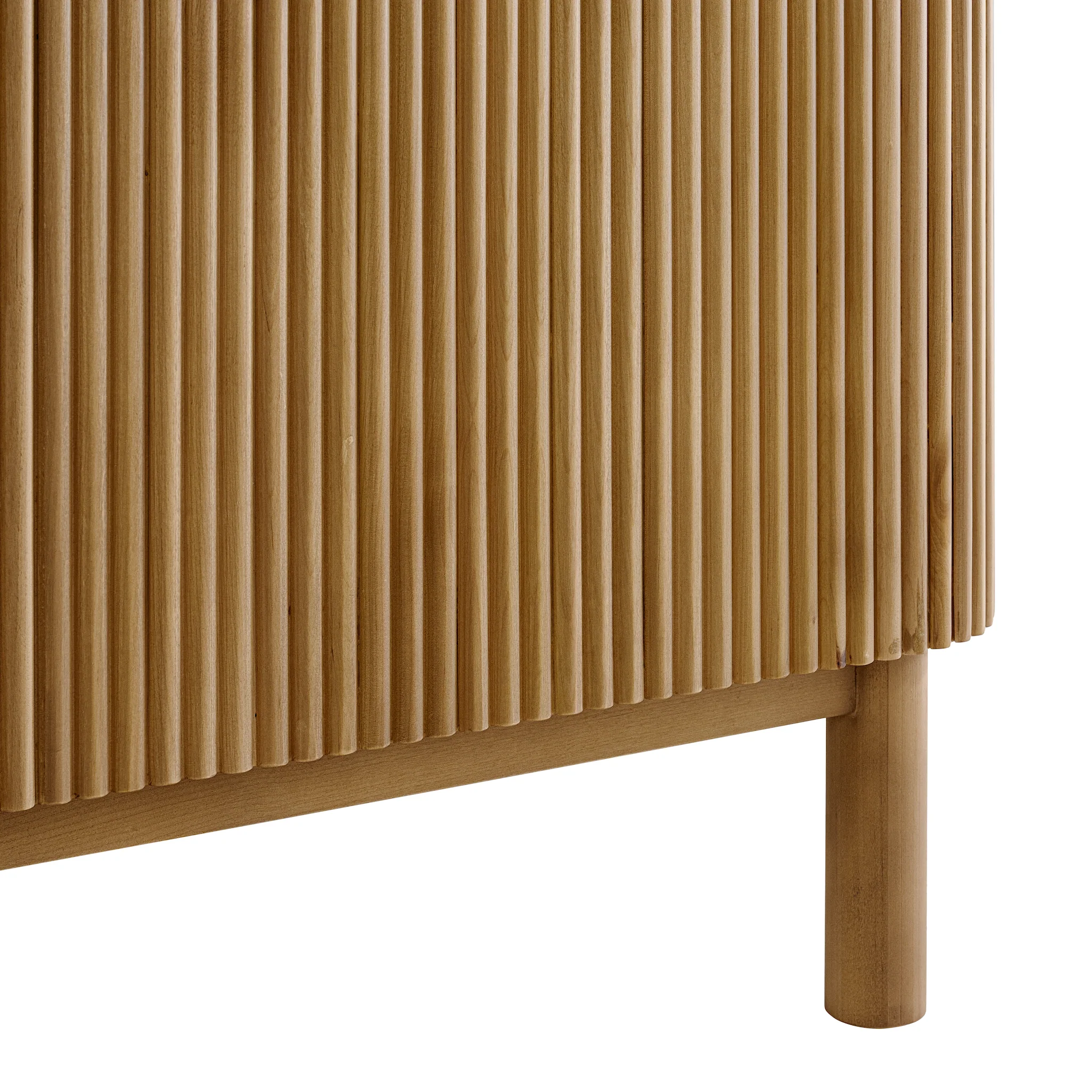 Havana 60" Double Bathroom Vanity in Reeded Birch | Quartz Countertop - Image 12