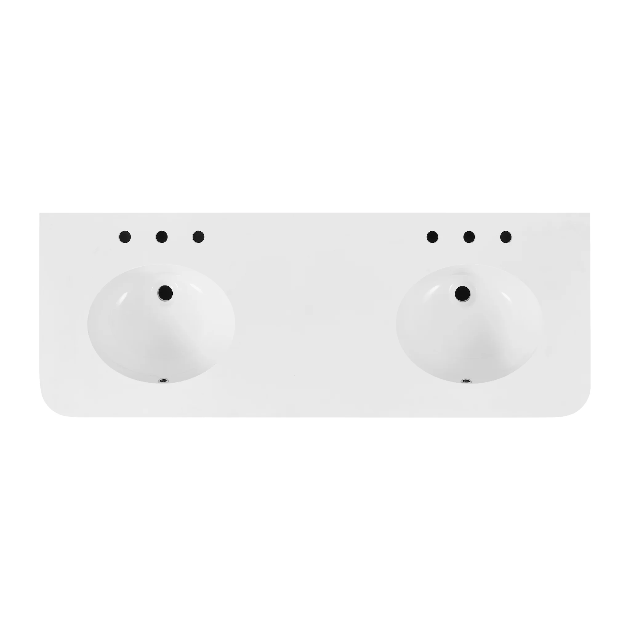 Havana 60" Double Bathroom Vanity in Reeded Birch | Quartz Countertop - Image 13