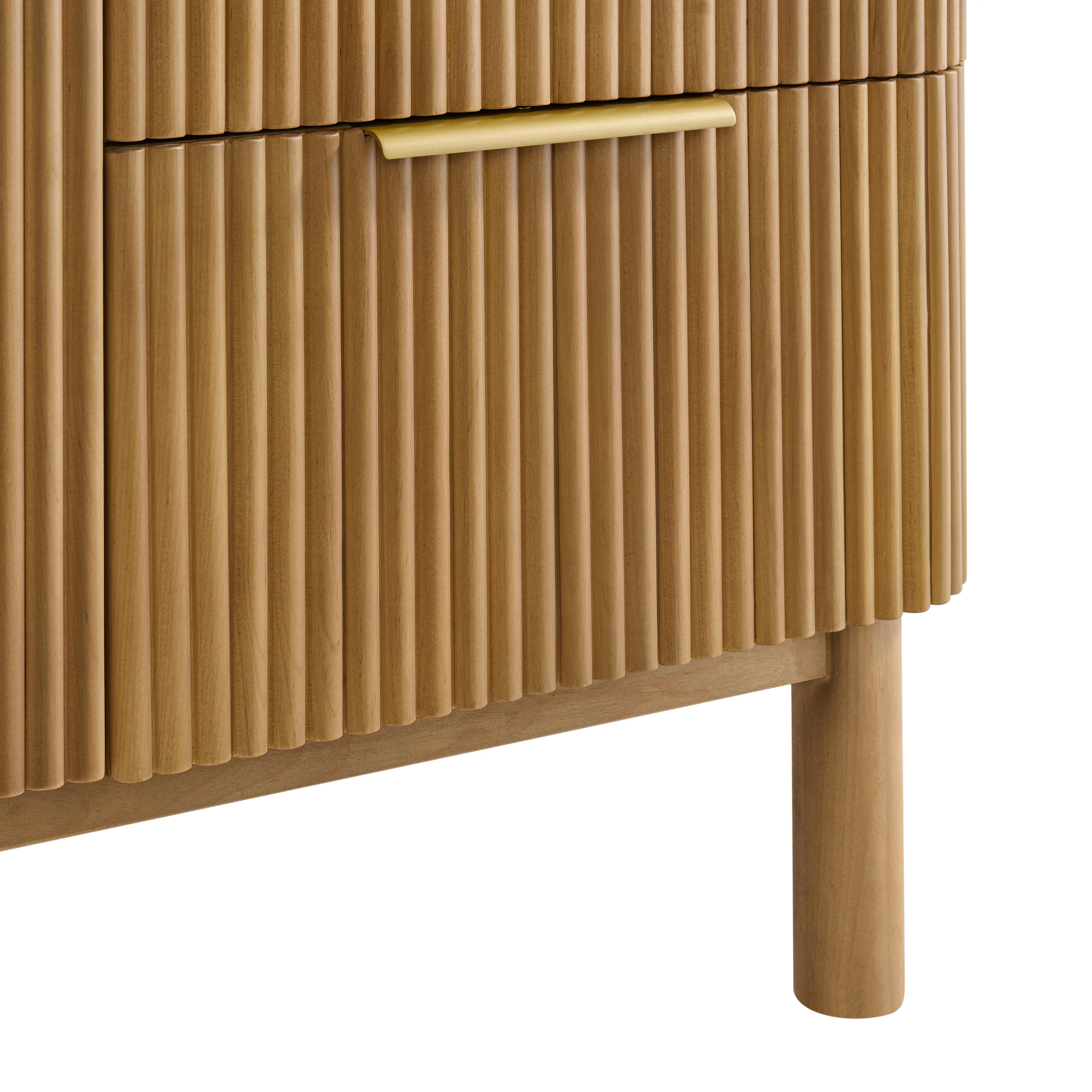 Havana 60" Single Bathroom Vanity in Reeded Birch | Carrara Marble Countertop - Image 11