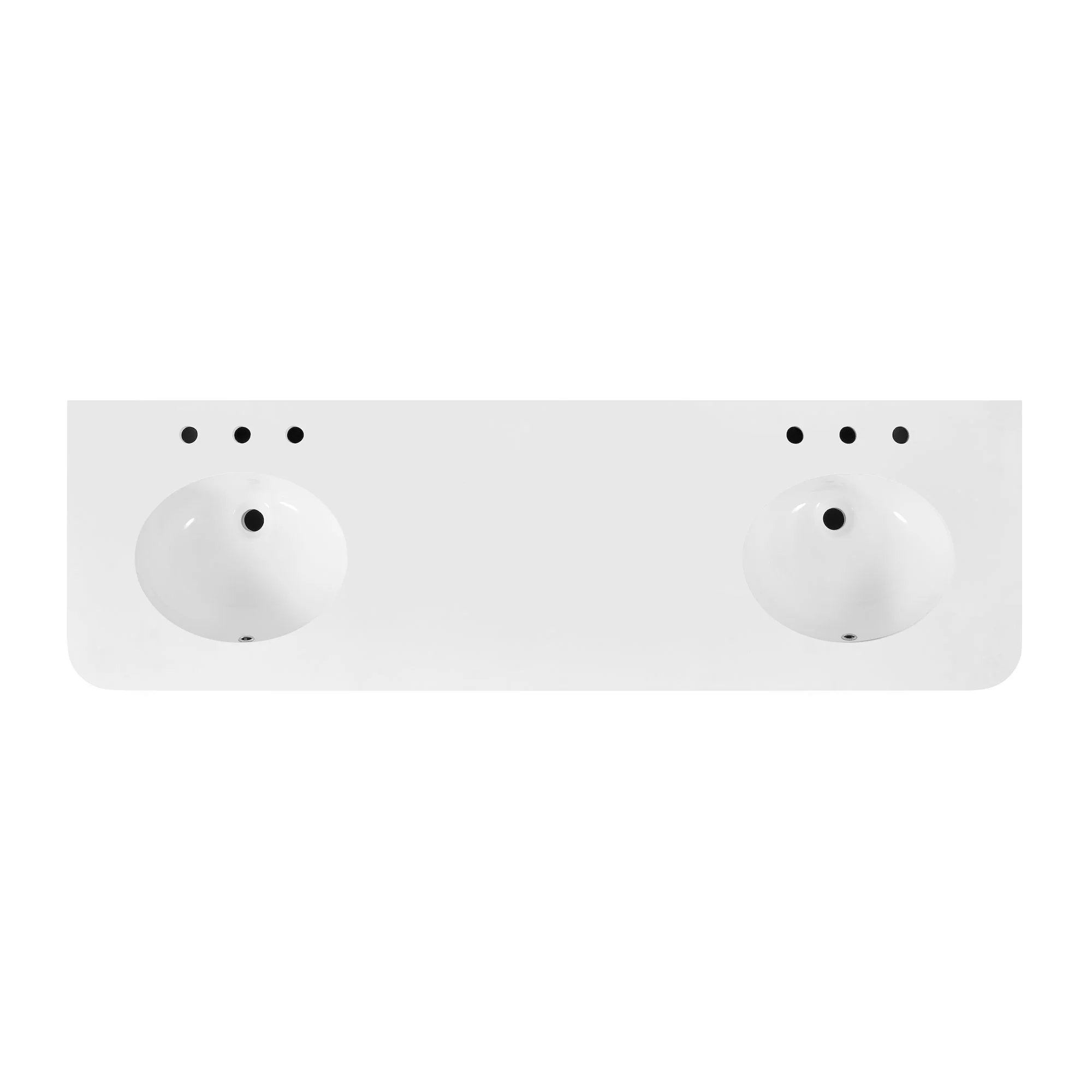 Havana 72" Double Bathroom Vanity in Reeded Birch | White Quartz Countertop - Image 11
