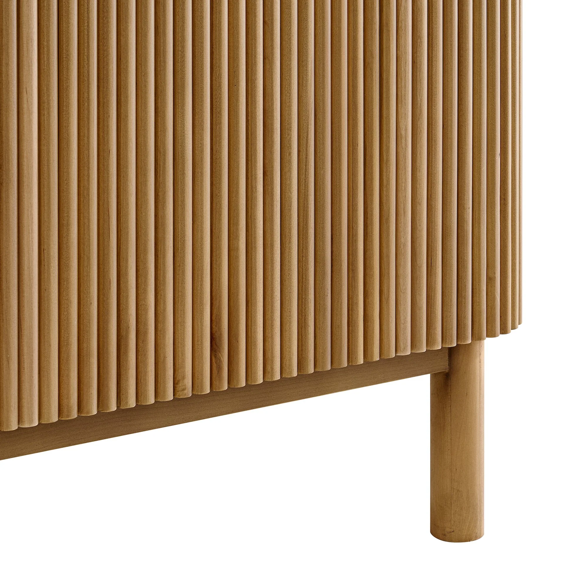 Havana 72" Double Bathroom Vanity in Reeded Birch | White Quartz Countertop - Image 9