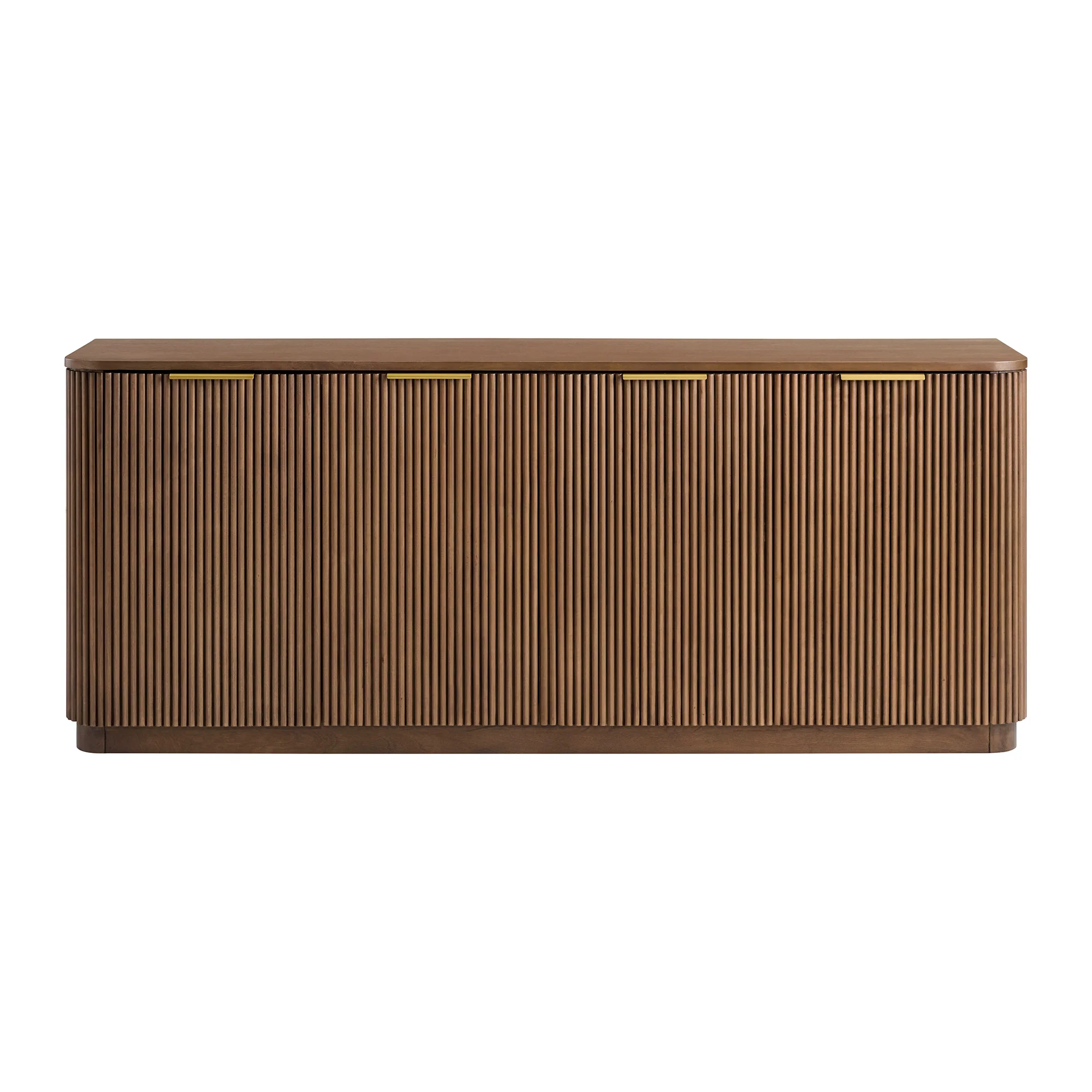 Havana 73.5" Sideboard in Brown Reeded Birch Finish - Image 4