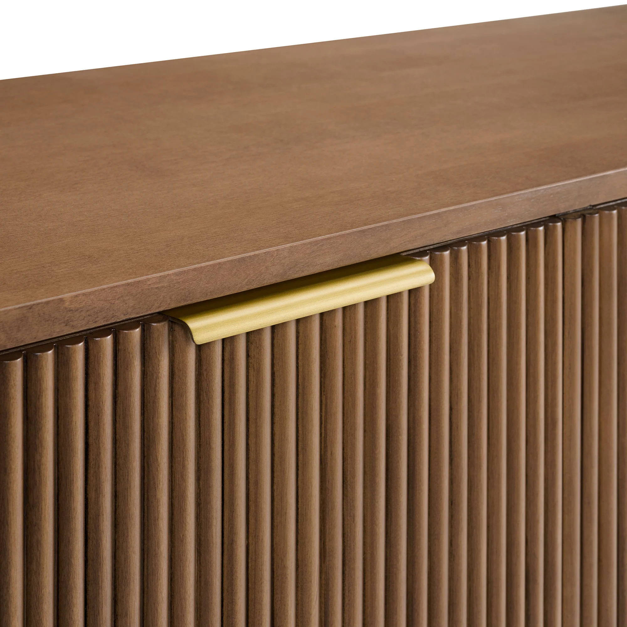 Havana 73.5" Sideboard in Brown Reeded Birch Finish - Image 8