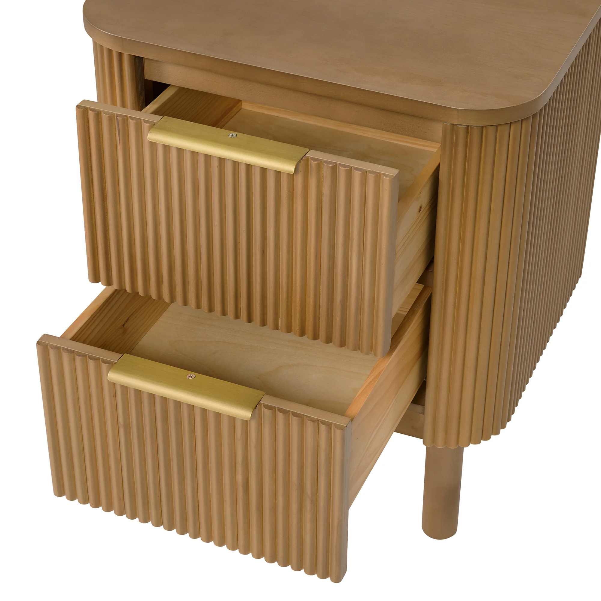 Havana Nightstand in Reeded Birch - Image 4